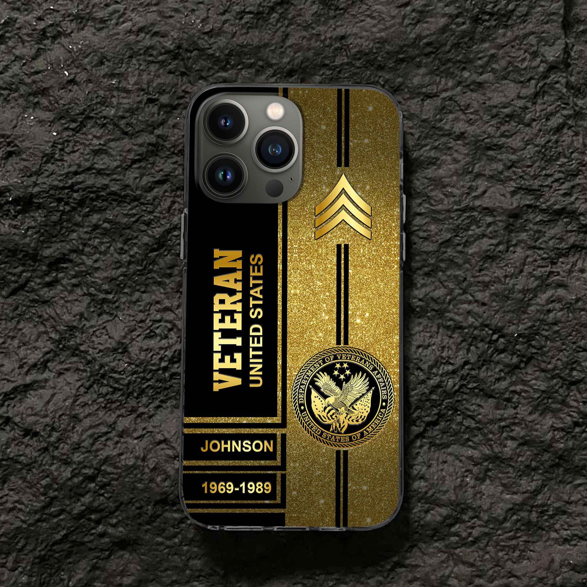 Premium US Veteran Phone Case VPVC504507, Custom Name, Rank, Year, Gifts For US Veteran, Best Gifts On Father's Day, Armed Forces Day, Independence Day, Veterans Day.