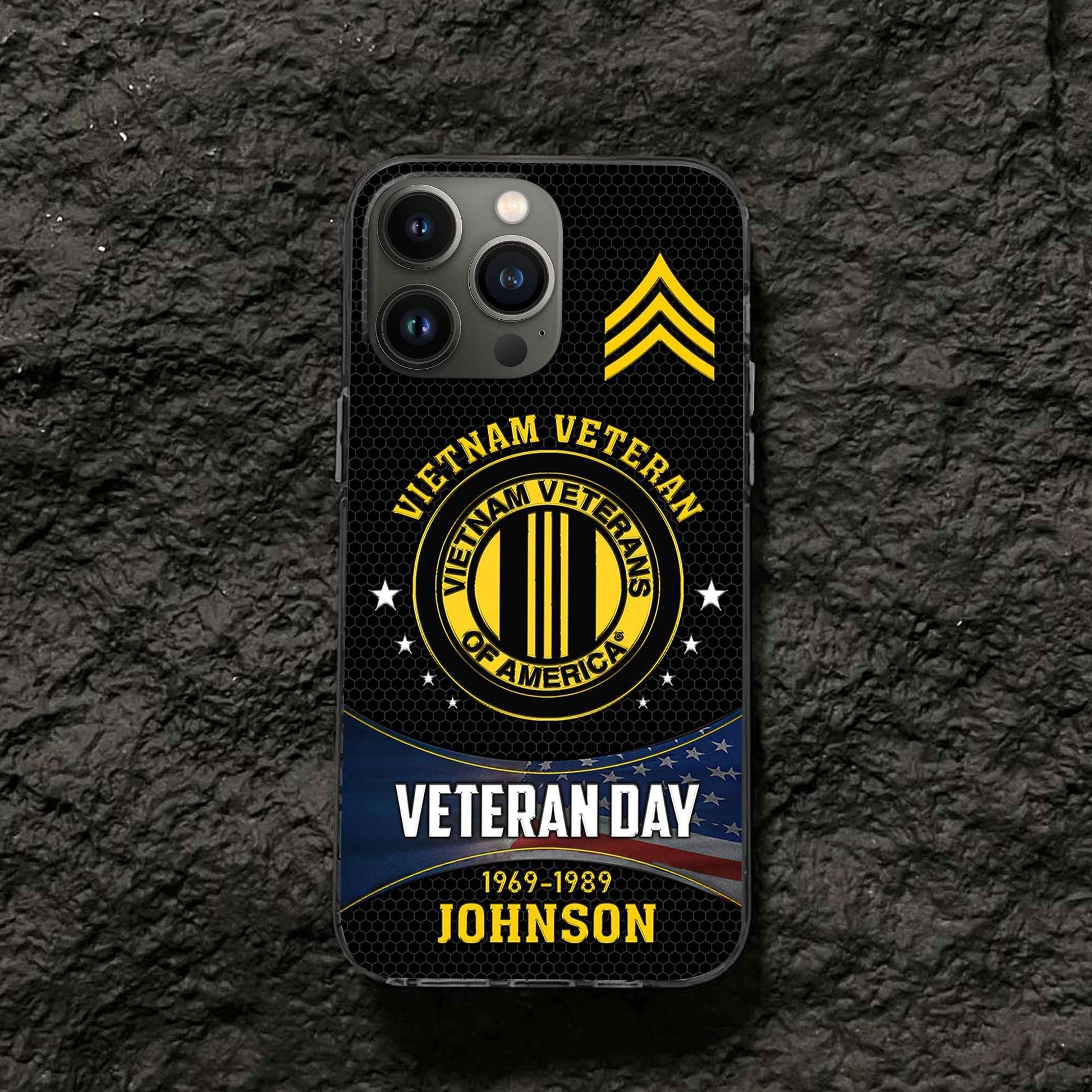 Premium Custom Vietnam Veteran Phone Case VPVC504606, Gifts For Vietnam Veteran, Gifts For Dad, For Husband, Best Gifts On Father's Day, Armed Forces Day, Independence Day, Veterans Day.
