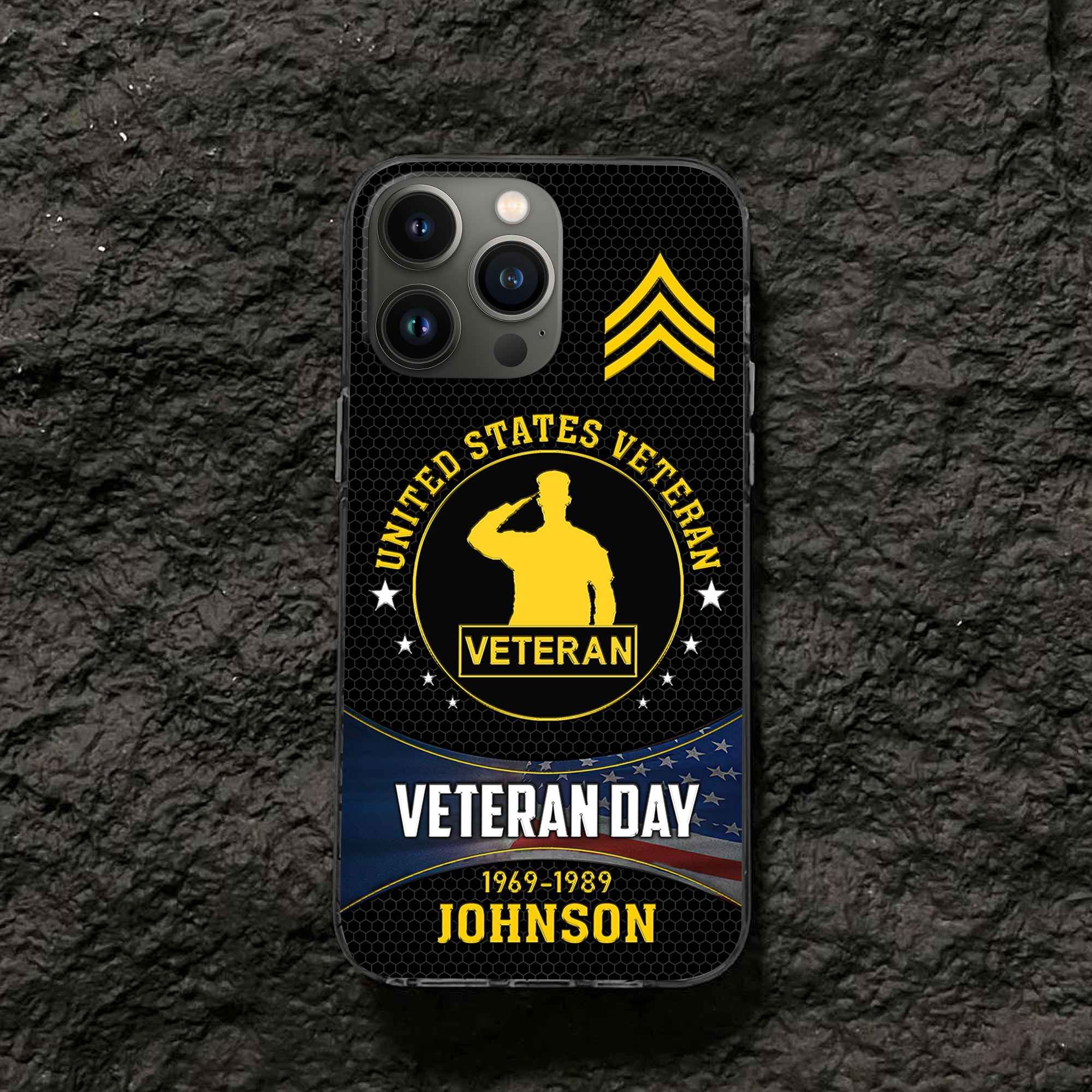 Premium Custom US Veteran Phone Case VPVC504607, Gifts For US Veteran, Gifts For Dad, For Husband, Best Gifts On Father's Day, Armed Forces Day, Independence Day, Veterans Day.