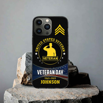 Premium Custom US Veteran Phone Case VPVC504607, Gifts For US Veteran, Gifts For Dad, For Husband, Best Gifts On Father's Day, Armed Forces Day, Independence Day, Veterans Day.