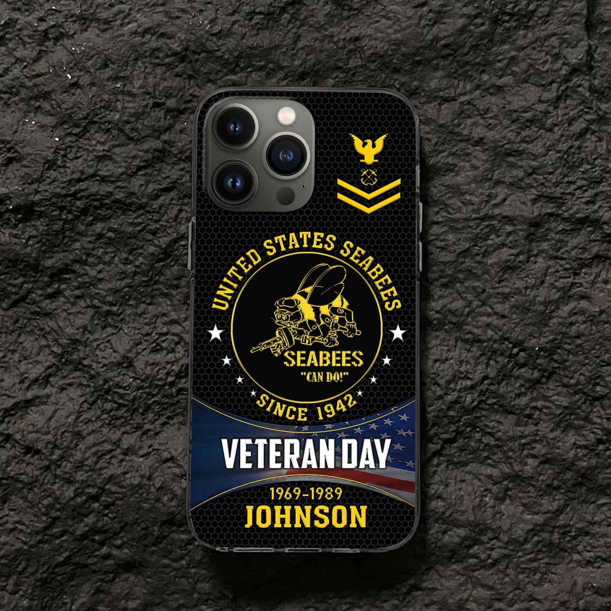 Premium Custom US Seabees Phone Case VPVC504609, Gifts For Seabees Veteran, Gifts For Dad, For Husband, Best Gifts On Father's Day, Armed Forces Day, Independence Day, Veterans Day.