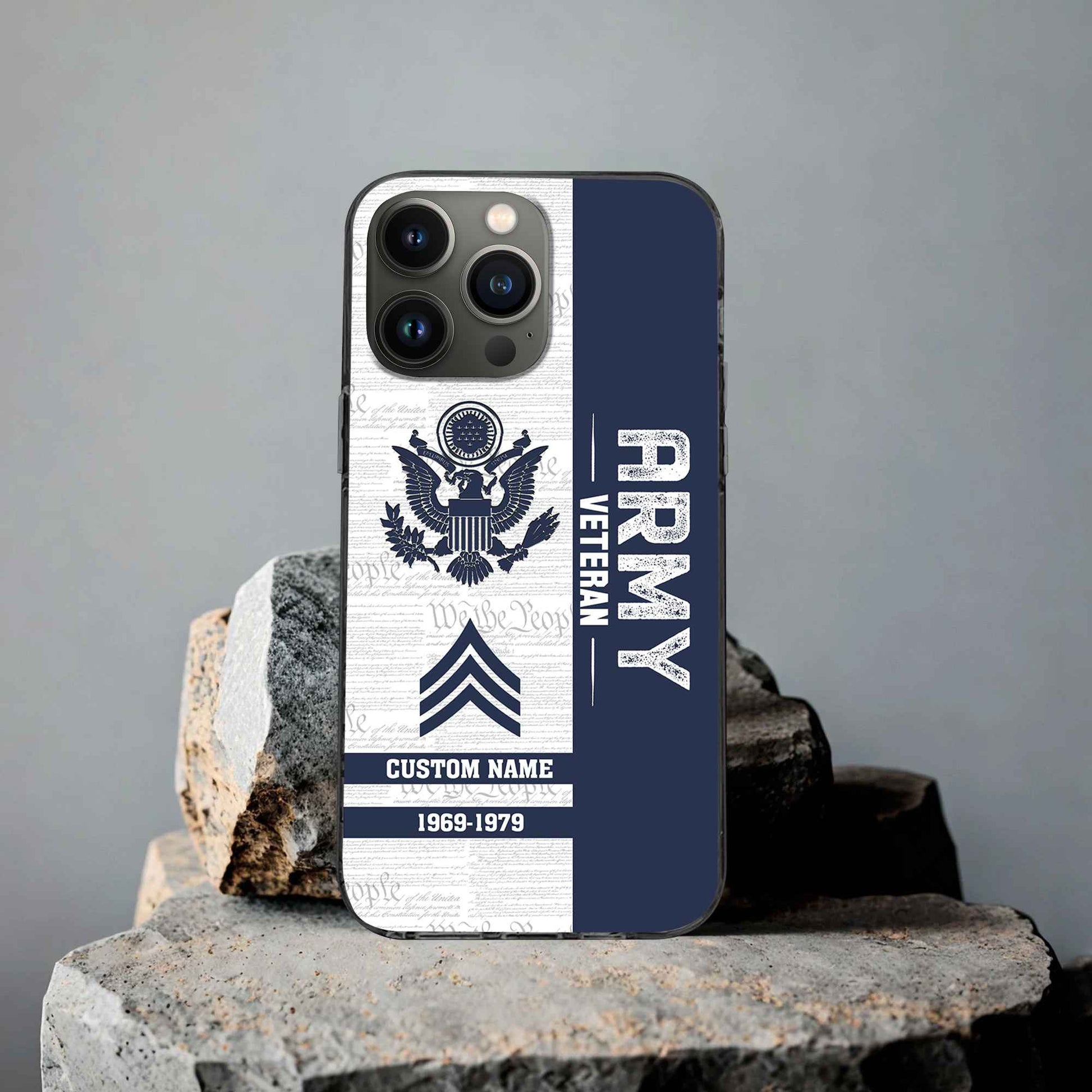 Unique Custom Name, Rank, Year US Army Phone Case VPVC504701, Gifts For Army Veteran, Gifts For Dad, For Husband, Best Gifts On Father's Day, Independence Day, Veterans Day.