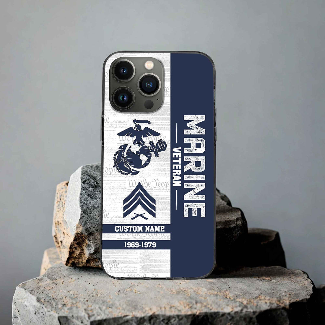 Unique Custom Name, Rank, Year USMC Phone Case VPVC504703, Gifts For Marine Veteran, Gifts For Dad, For Husband, Best Gifts On Father's Day, Independence Day, Veterans Day.