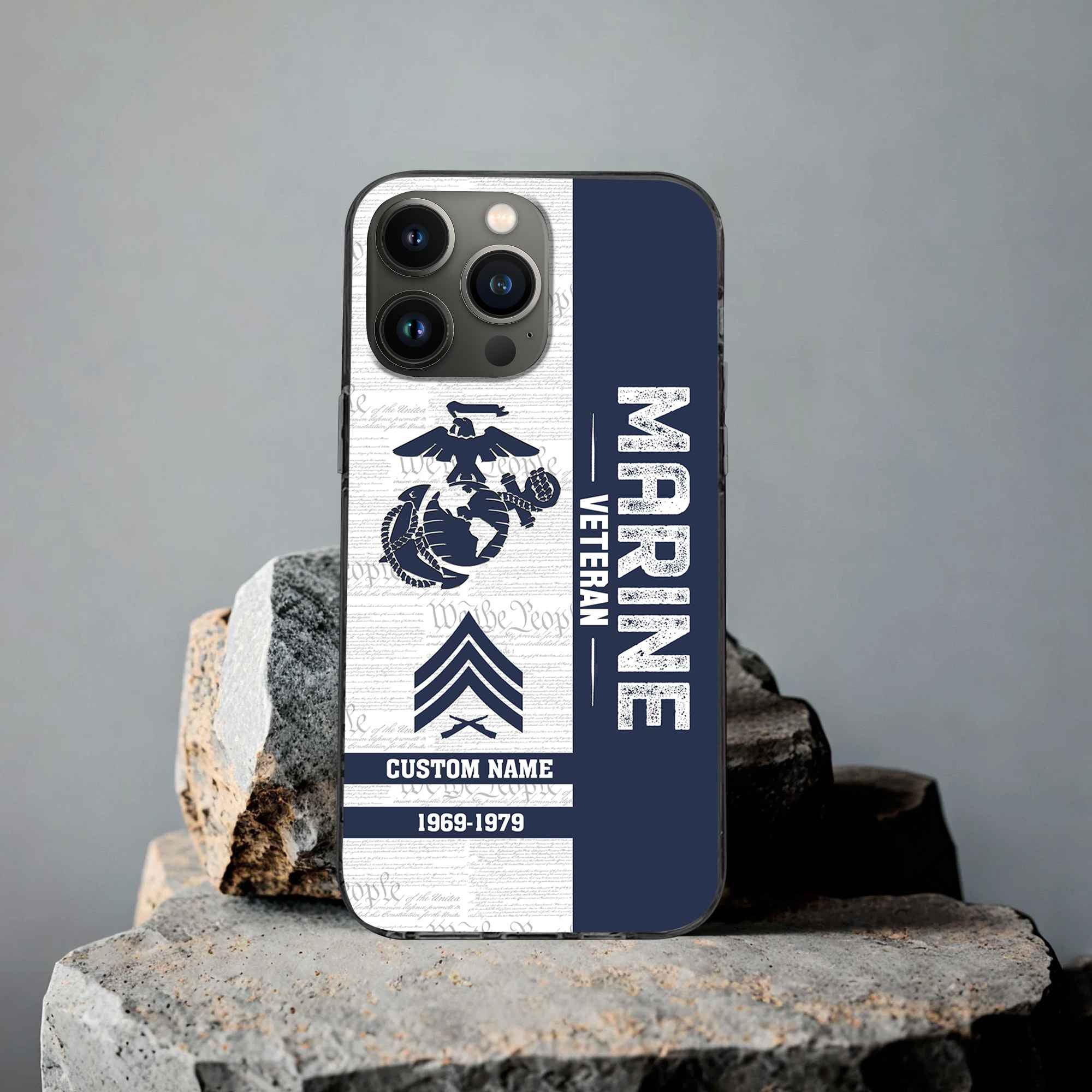 Unique Custom Name, Rank, Year USMC Phone Case VPVC504703, Gifts For Marine Veteran, Gifts For Dad, For Husband, Best Gifts On Father's Day, Independence Day, Veterans Day.