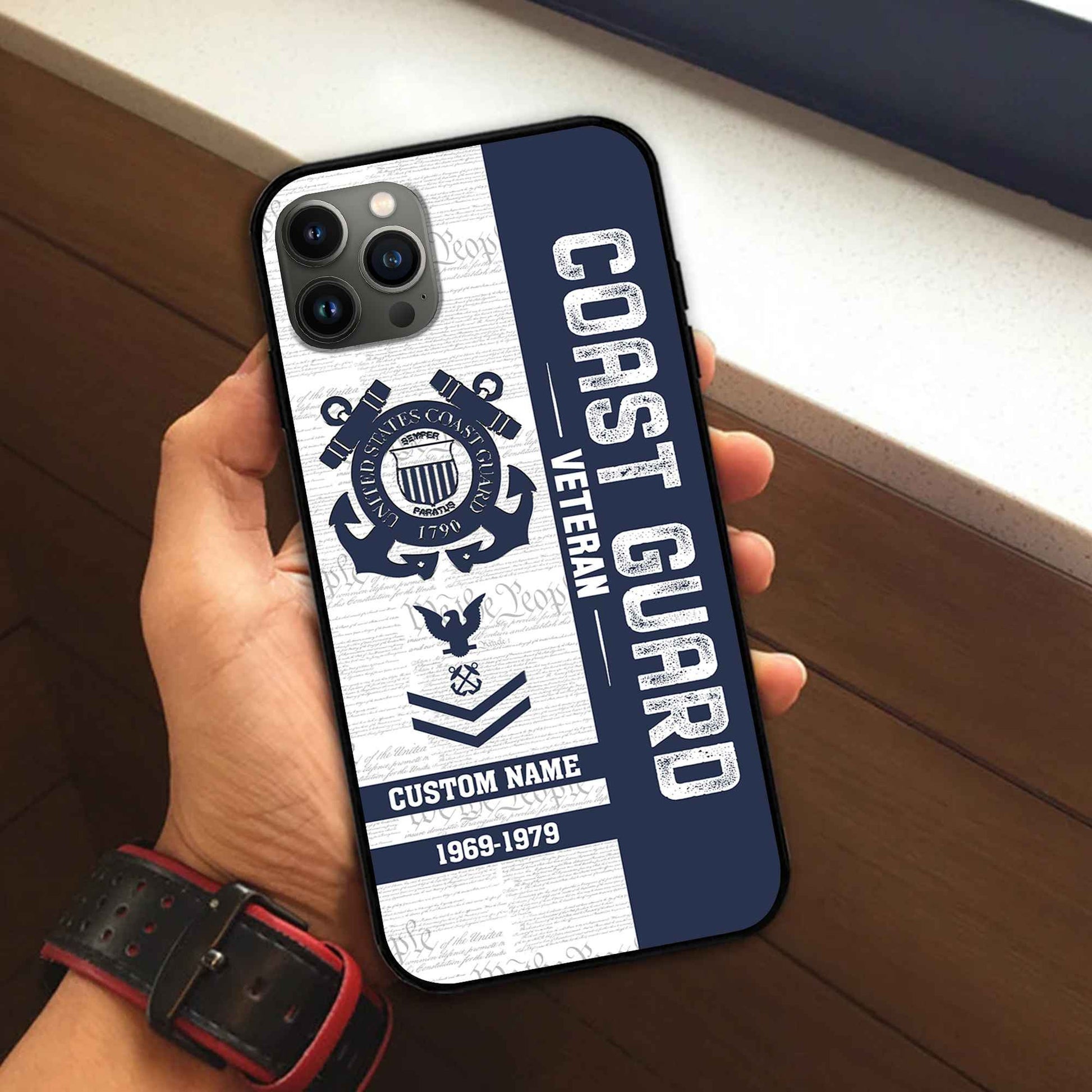 Unique Custom Name, Rank, Year USCG Phone Case VPVC504705, Gifts For Coast Guard Veteran, Gifts For Dad, For Husband, Best Gifts On Father's Day, Independence Day, Veterans Day.