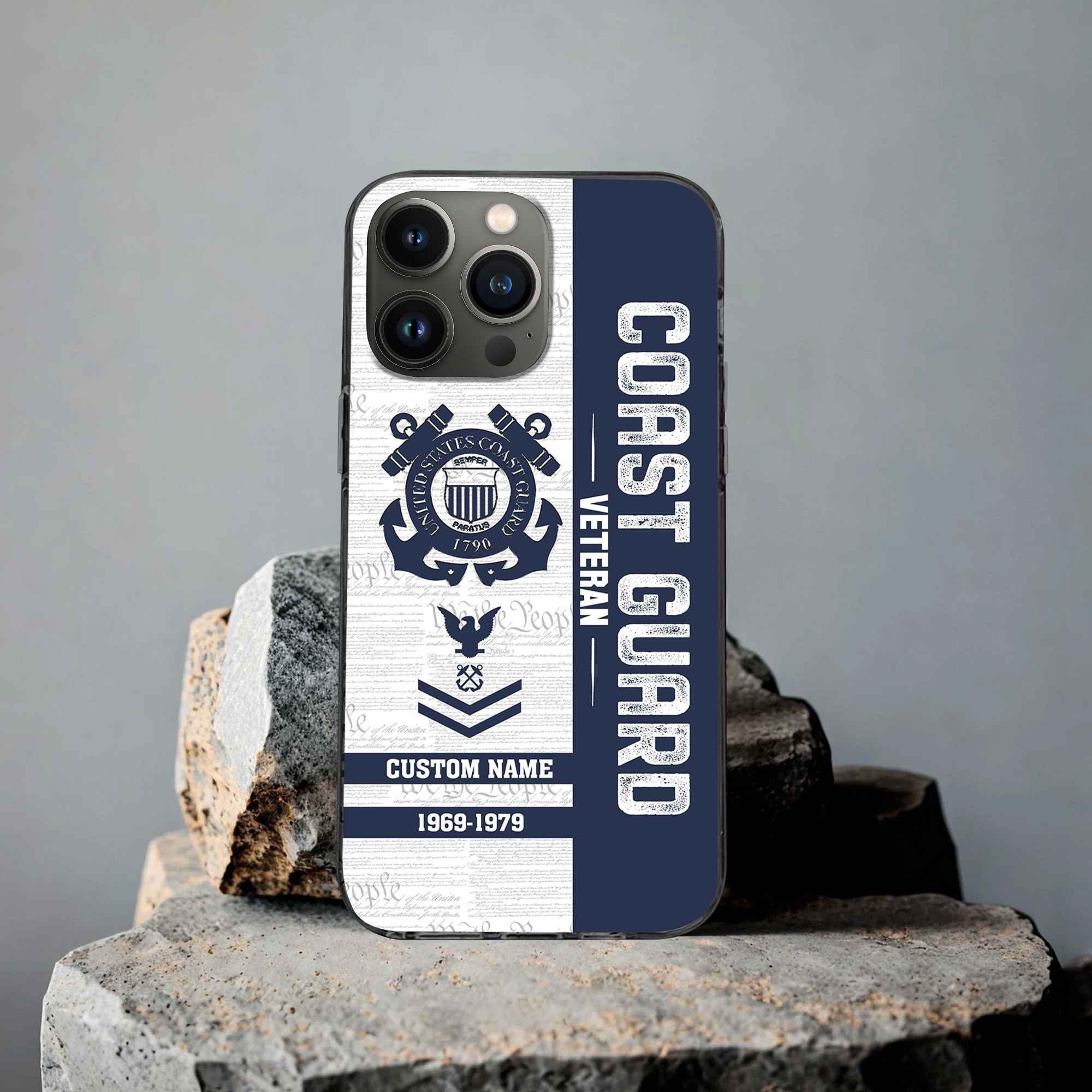 Unique Custom Name, Rank, Year USCG Phone Case VPVC504705, Gifts For Coast Guard Veteran, Gifts For Dad, For Husband, Best Gifts On Father's Day, Independence Day, Veterans Day.