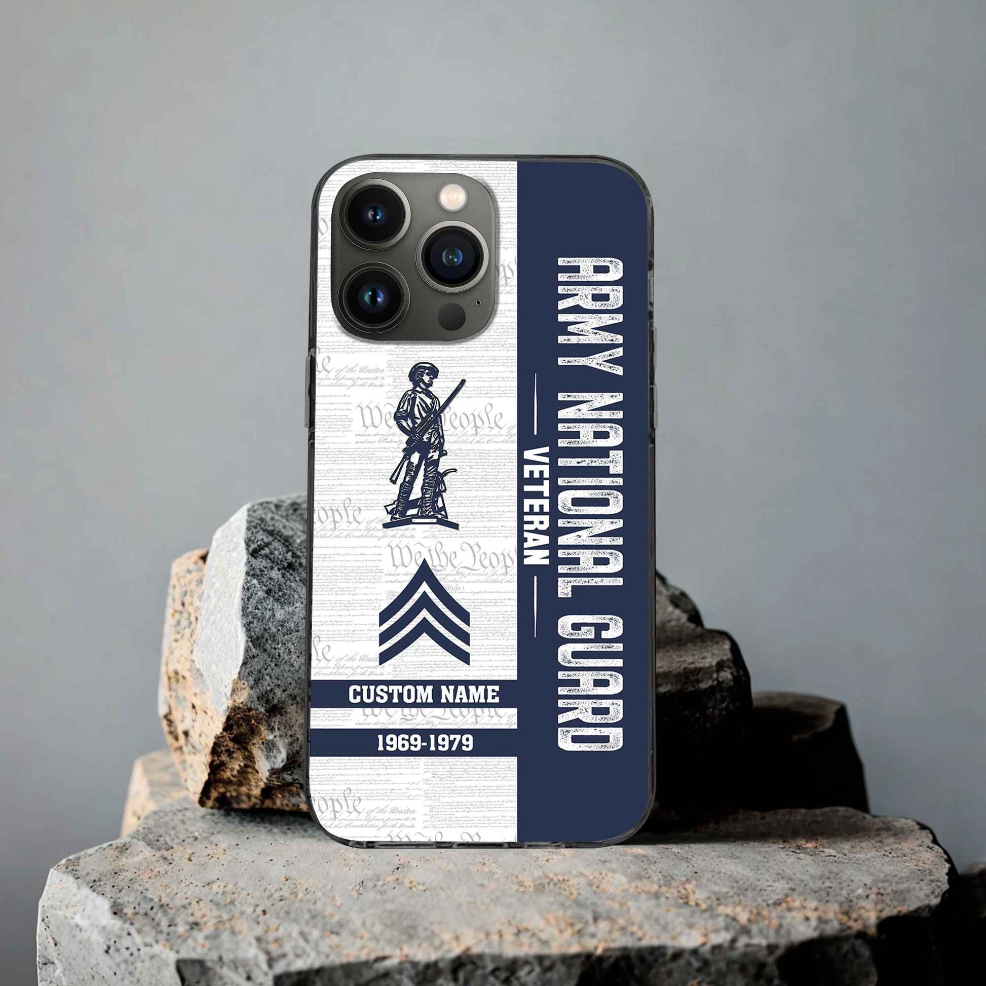 Unique Custom Name, Rank, Year, US Army National Guard Phone Case VPVC504708, Gifts For Army National Guard Veteran, Gifts For Dad, For Husband, Best Gifts On Father's Day, Independence Day, Veterans Day.