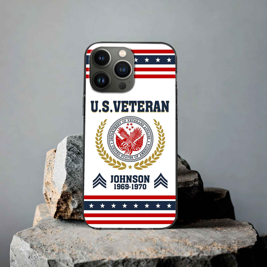 Premium US Veteran Phone Case VPVC505007, Custom Name, Rank, Year, Gifts For US Veteran, Best Gifts On Father's Day, Armed Forces Day, Independence Day, Veterans Day.
