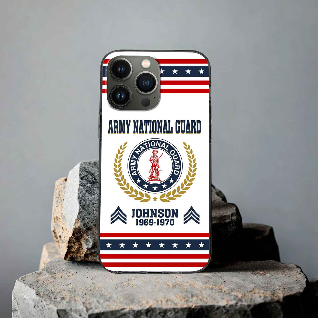 Premium US Army National Guard Phone Case VPVC505008, Custom Name, Rank, Year, Gifts For Army National Guard Veteran, Best Gifts On Father's Day, Armed Forces Day, Independence Day, Veterans Day.