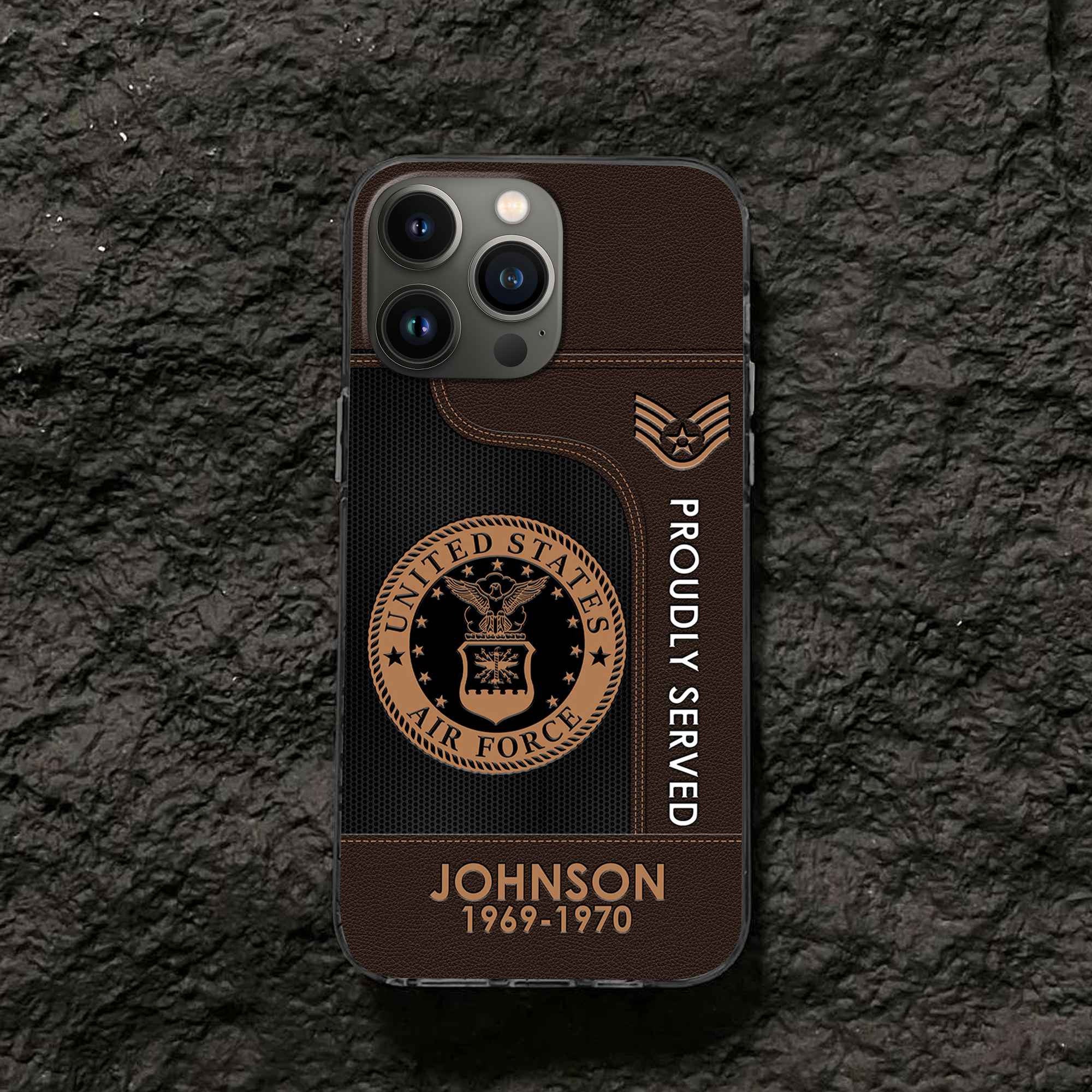Premium Custom USAF Phone Case VPVC505104, Gifts For Air Force Veteran, Gifts For Dad, For Husband, Best Gifts On Father's Day, Armed Forces Day, Independence Day, Veterans Day.