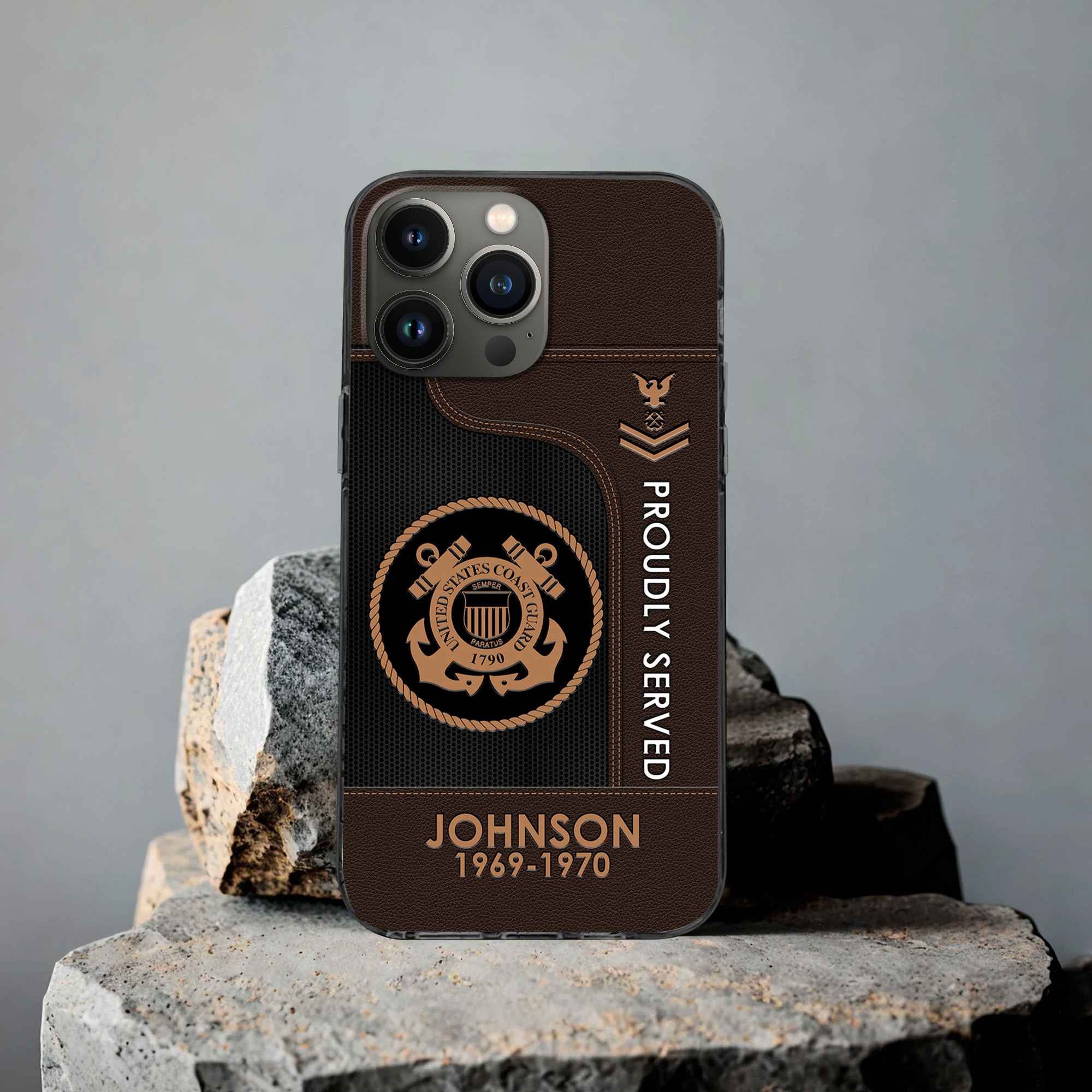 Premium Custom USCG Phone Case VPVC505105, Gifts For Coast Guard Veteran, Gifts For Dad, For Husband, Best Gifts On Father's Day, Armed Forces Day, Independence Day, Veterans Day.