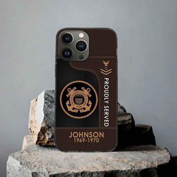 Premium Custom USCG Phone Case VPVC505105, Gifts For Coast Guard Veteran, Gifts For Dad, For Husband, Best Gifts On Father's Day, Armed Forces Day, Independence Day, Veterans Day.
