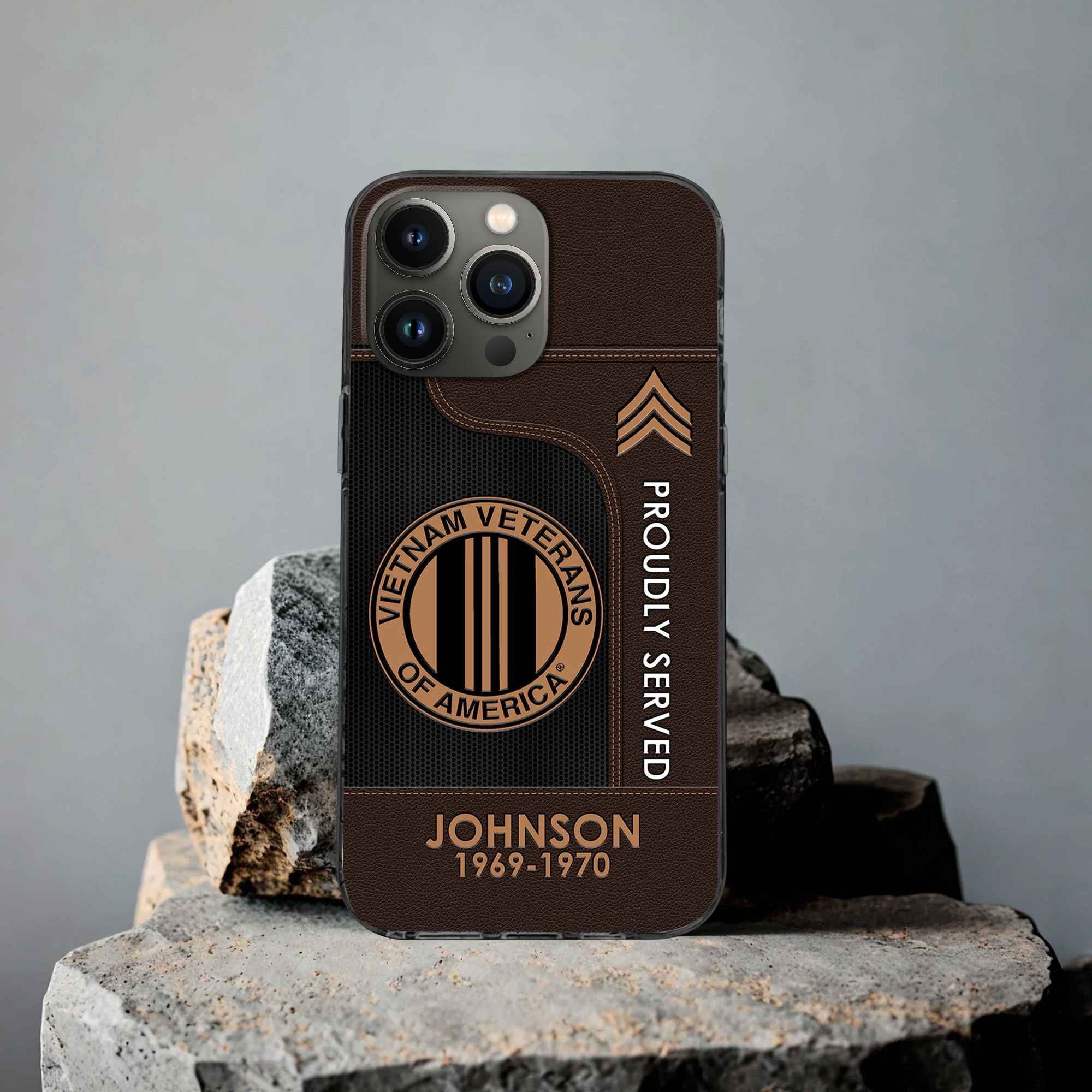 Premium Custom Vietnam Veteran Phone Case VPVC505106, Gifts For Vietnam Veteran, Gifts For Dad, For Husband, Best Gifts On Father's Day, Armed Forces Day, Independence Day, Veterans Day.