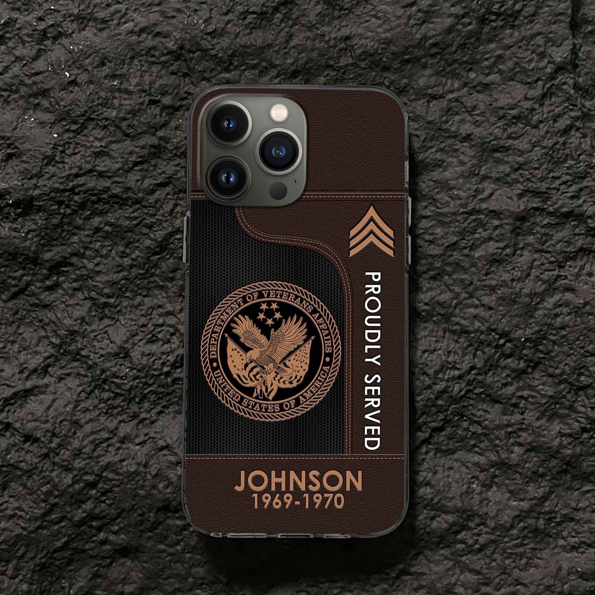 Premium Custom US Veteran Phone Case VPVC505107, Gifts For US Veteran, Gifts For Dad, For Husband, Best Gifts On Father's Day, Armed Forces Day, Independence Day, Veterans Day.