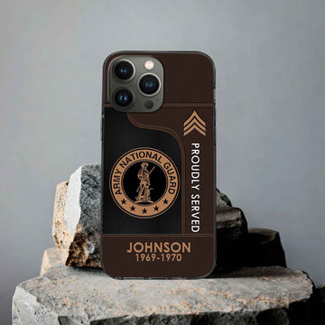 Premium Custom US Army National Guard Phone Case VPVC505108, Gifts For Army National Guard Veteran, Gifts For Dad, For Husband, Best Gifts On Father's Day, Armed Forces Day, Independence Day, Veterans Day.