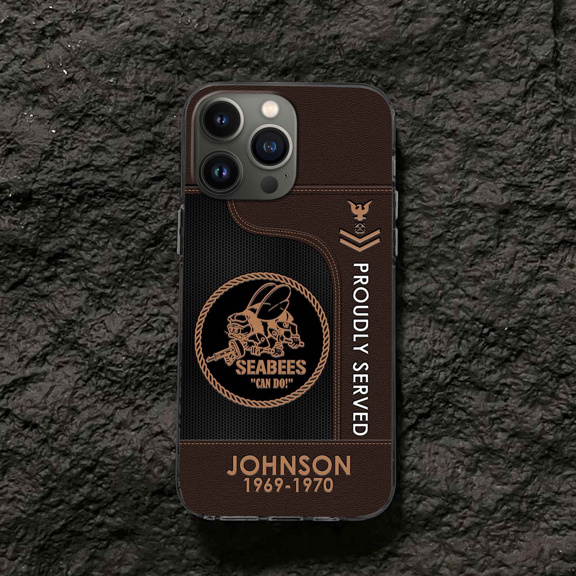 Premium Custom US Seabees Phone Case VPVC505109, Gifts For Seabees Veteran, Gifts For Dad, For Husband, Best Gifts On Father's Day, Armed Forces Day, Independence Day, Veterans Day.