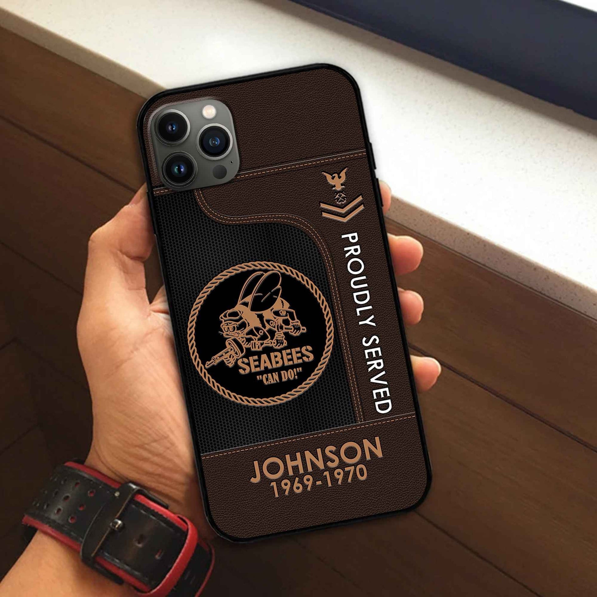 Premium Custom US Seabees Phone Case VPVC505109, Gifts For Seabees Veteran, Gifts For Dad, For Husband, Best Gifts On Father's Day, Armed Forces Day, Independence Day, Veterans Day.