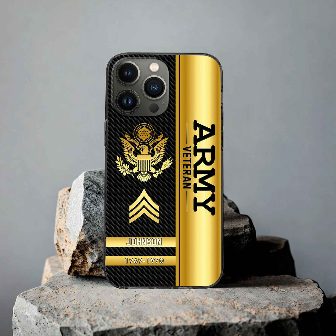 Unique Custom Name, Rank, Year US Army Phone Case VPVC505201, Gifts For Army Veteran, Gifts For Dad, For Husband, Best Gifts On Father's Day, Independence Day, Veterans Day.