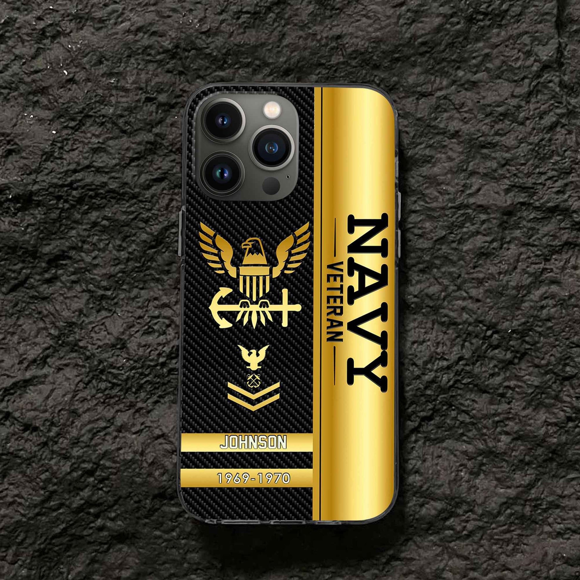 Unique Custom Name, Rank, Year US Navy Phone Case VPVC505202, Gifts For Navy Veteran, Gifts For Dad, For Husband, Best Gifts On Father's Day, Independence Day, Veterans Day.