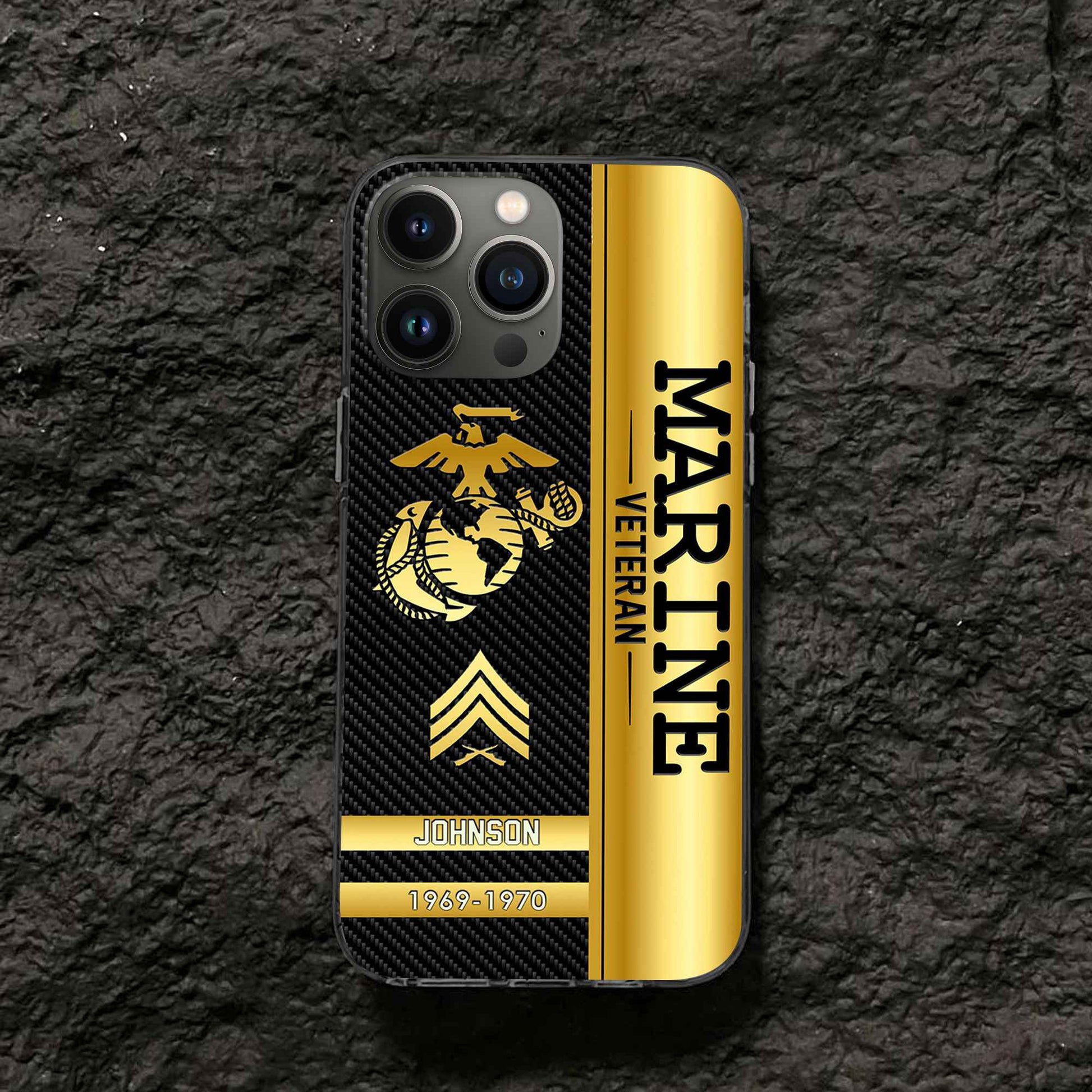 Unique Custom Name, Rank, Year USMC Phone Case VPVC505203, Gifts For Marine Veteran, Gifts For Dad, For Husband, Best Gifts On Father's Day, Independence Day, Veterans Day.