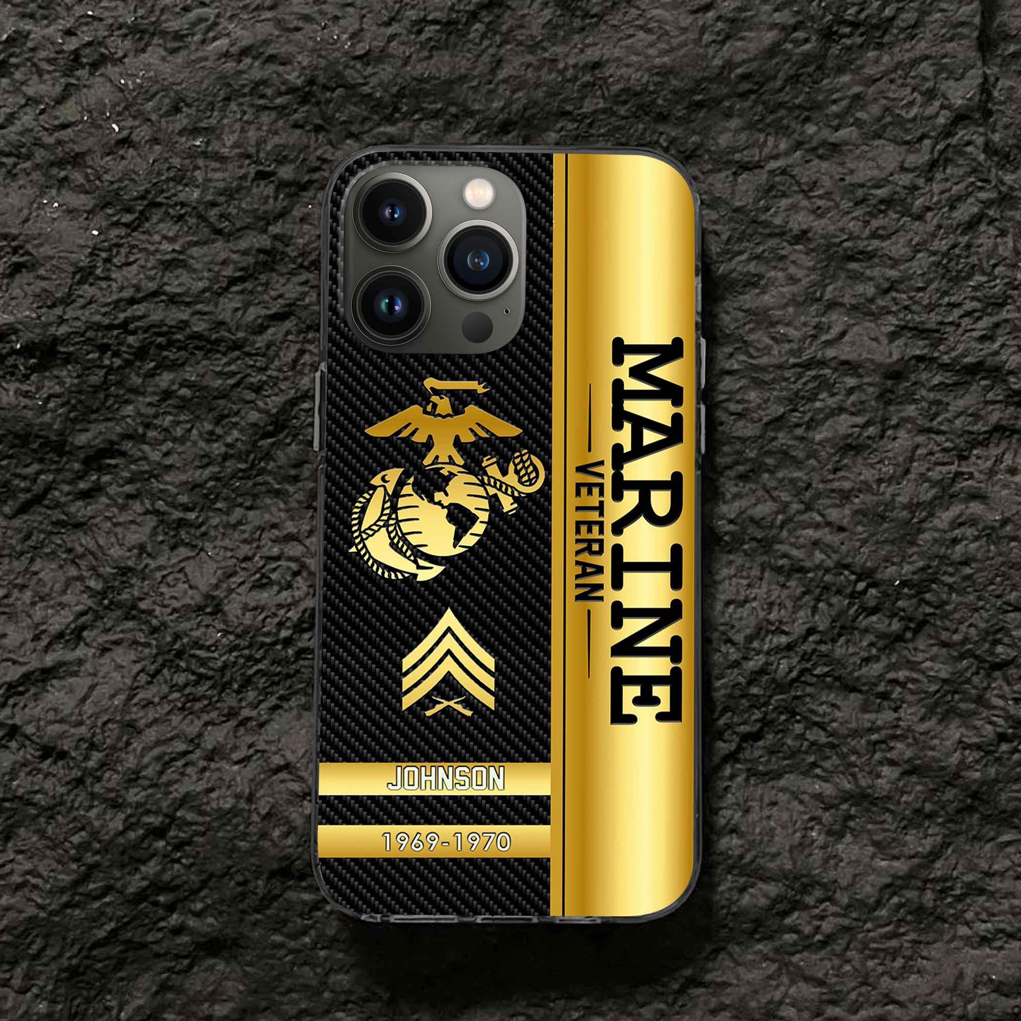 Unique Custom Name, Rank, Year USMC Phone Case VPVC505203, Gifts For Marine Veteran, Gifts For Dad, For Husband, Best Gifts On Father's Day, Independence Day, Veterans Day.