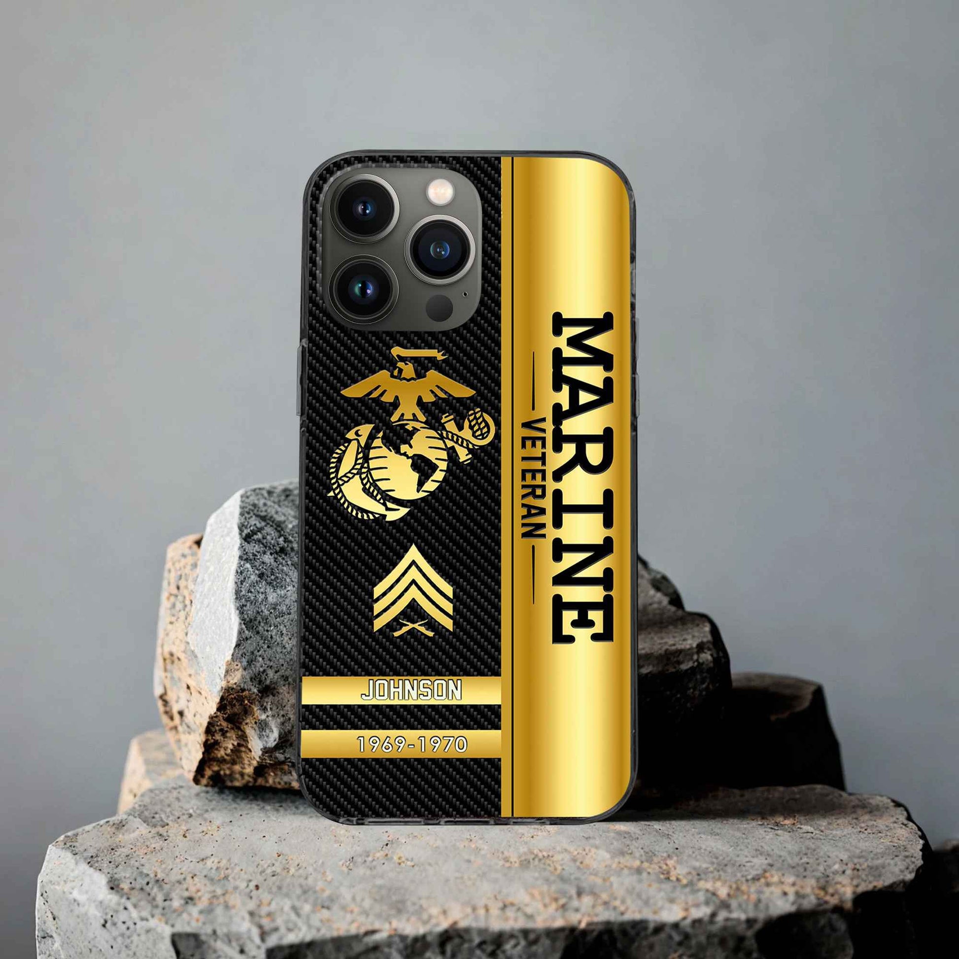 Unique Custom Name, Rank, Year USMC Phone Case VPVC505203, Gifts For Marine Veteran, Gifts For Dad, For Husband, Best Gifts On Father's Day, Independence Day, Veterans Day.