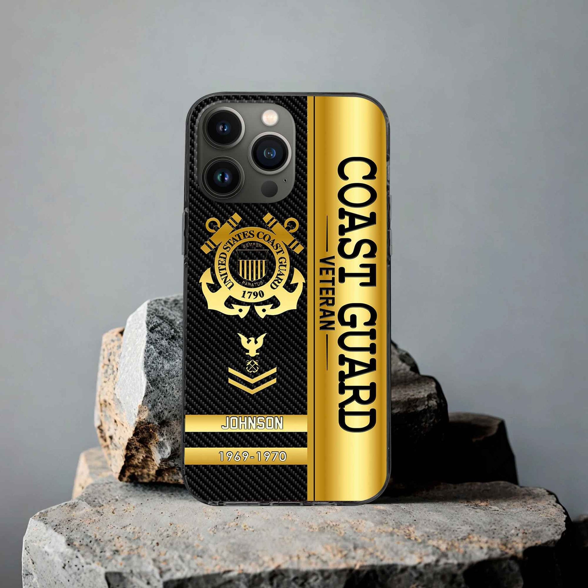 Unique Custom Name, Rank, Year USCG Phone Case VPVC505205, Gifts For Coast Guard Veteran, Gifts For Dad, For Husband, Best Gifts On Father's Day, Independence Day, Veterans Day.