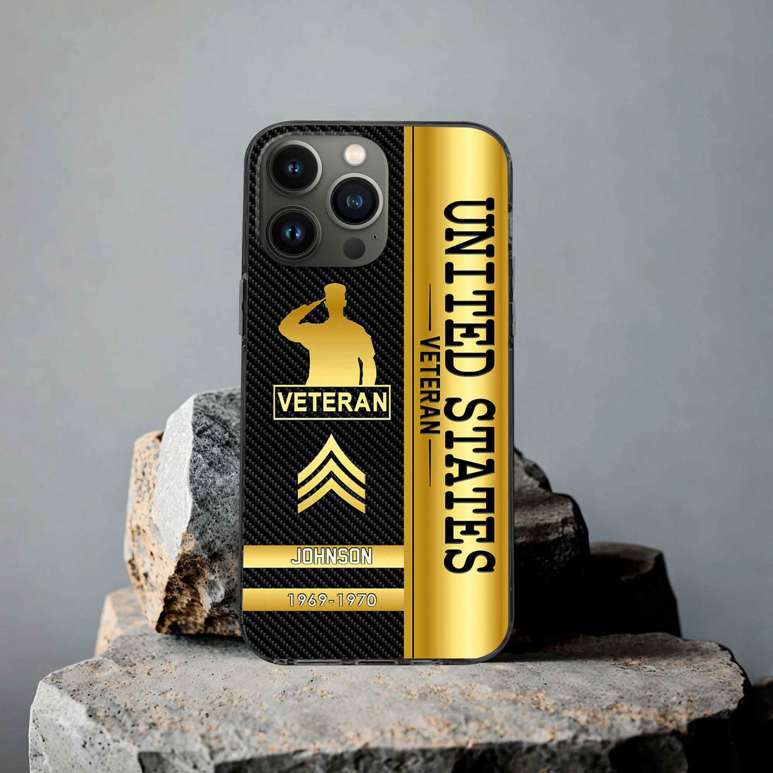 Unique Custom Name, Rank, Year, US Veteran Phone Case VPVC505207, Gifts For US Veteran, Gifts For Dad, For Husband, Best Gifts On Father's Day, Independence Day, Veterans Day.