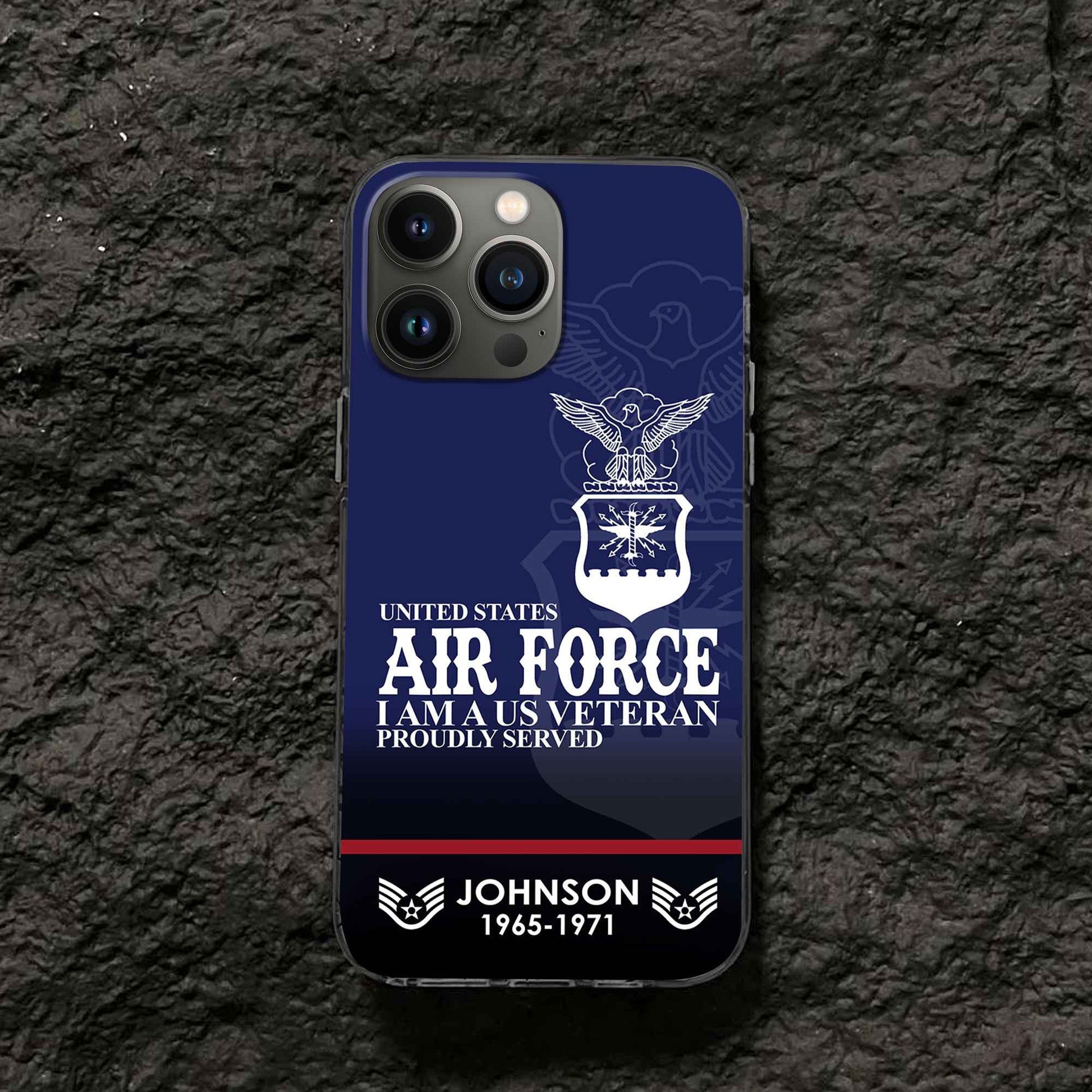 Premium Custom USAF Phone Case VPVC505304, Gifts For Air Force Veteran, Best Gifts On Father's Day, Armed Forces Day, Independence Day, Veterans Day.