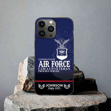 Premium Custom USAF Phone Case VPVC505304, Gifts For Air Force Veteran, Best Gifts On Father's Day, Armed Forces Day, Independence Day, Veterans Day.