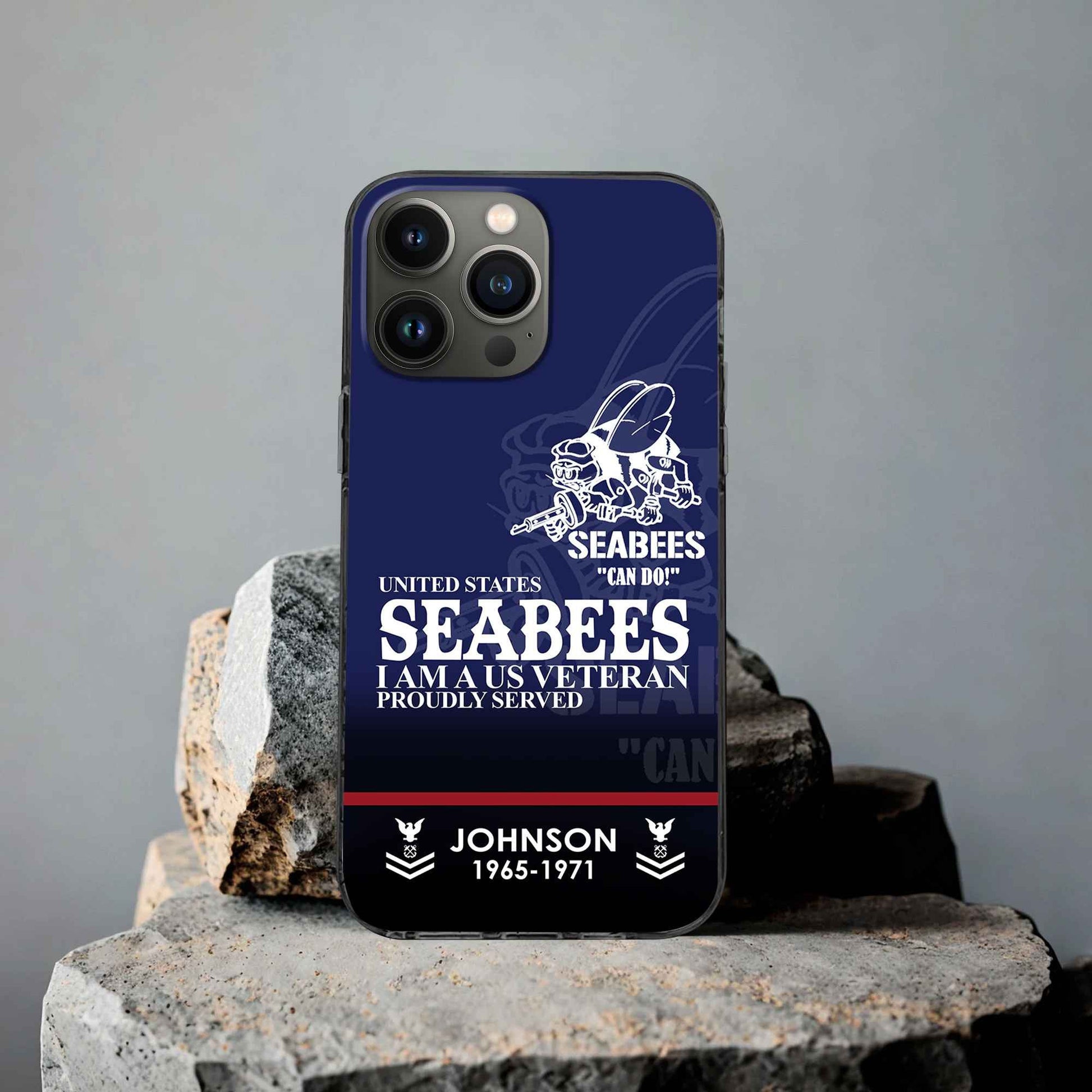 Premium Custom US Seabees Phone Case VPVC505309, Gifts For Seabees Veteran, Best Gifts On Father's Day, Armed Forces Day, Independence Day, Veterans Day.