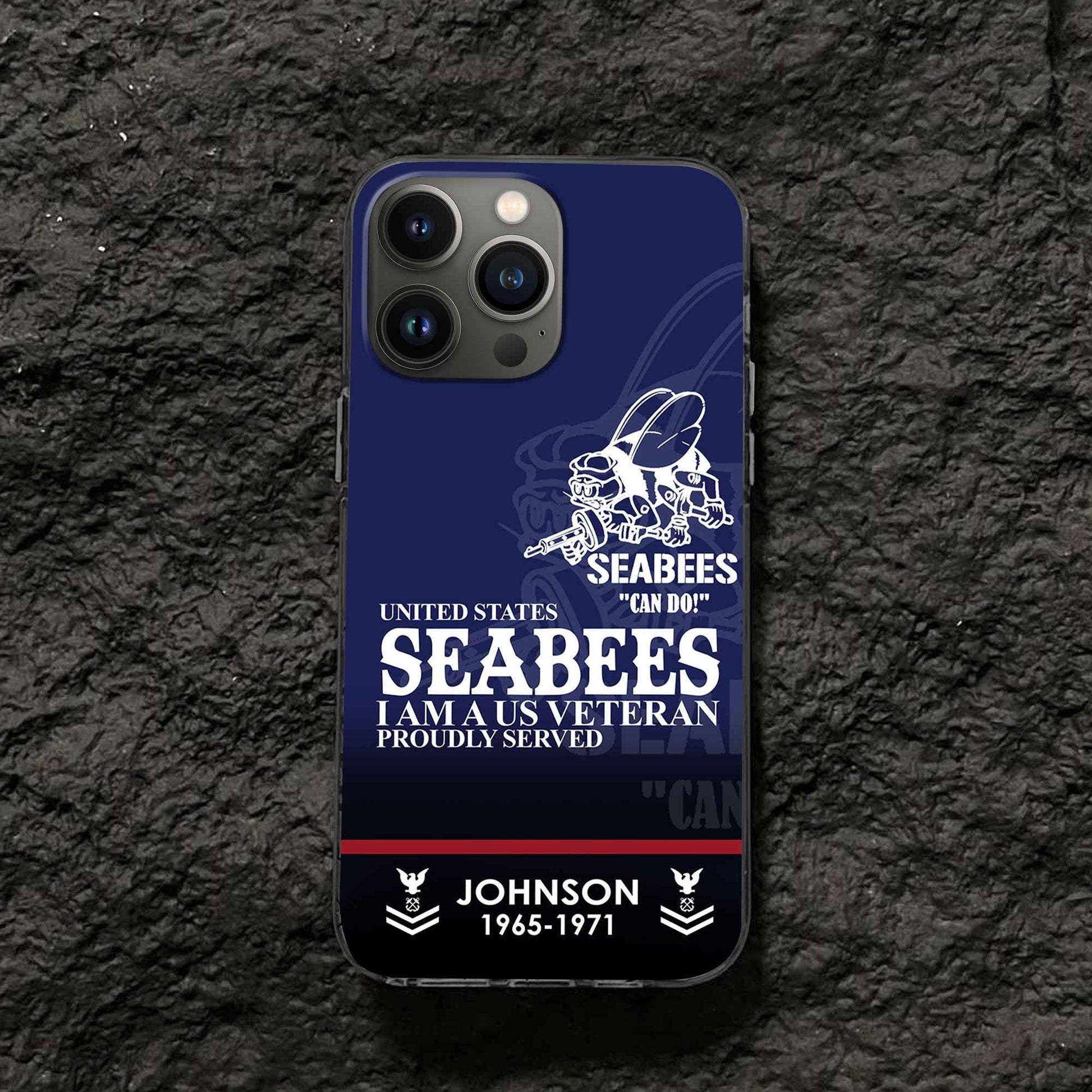 Premium Custom US Seabees Phone Case VPVC505309, Gifts For Seabees Veteran, Best Gifts On Father's Day, Armed Forces Day, Independence Day, Veterans Day.