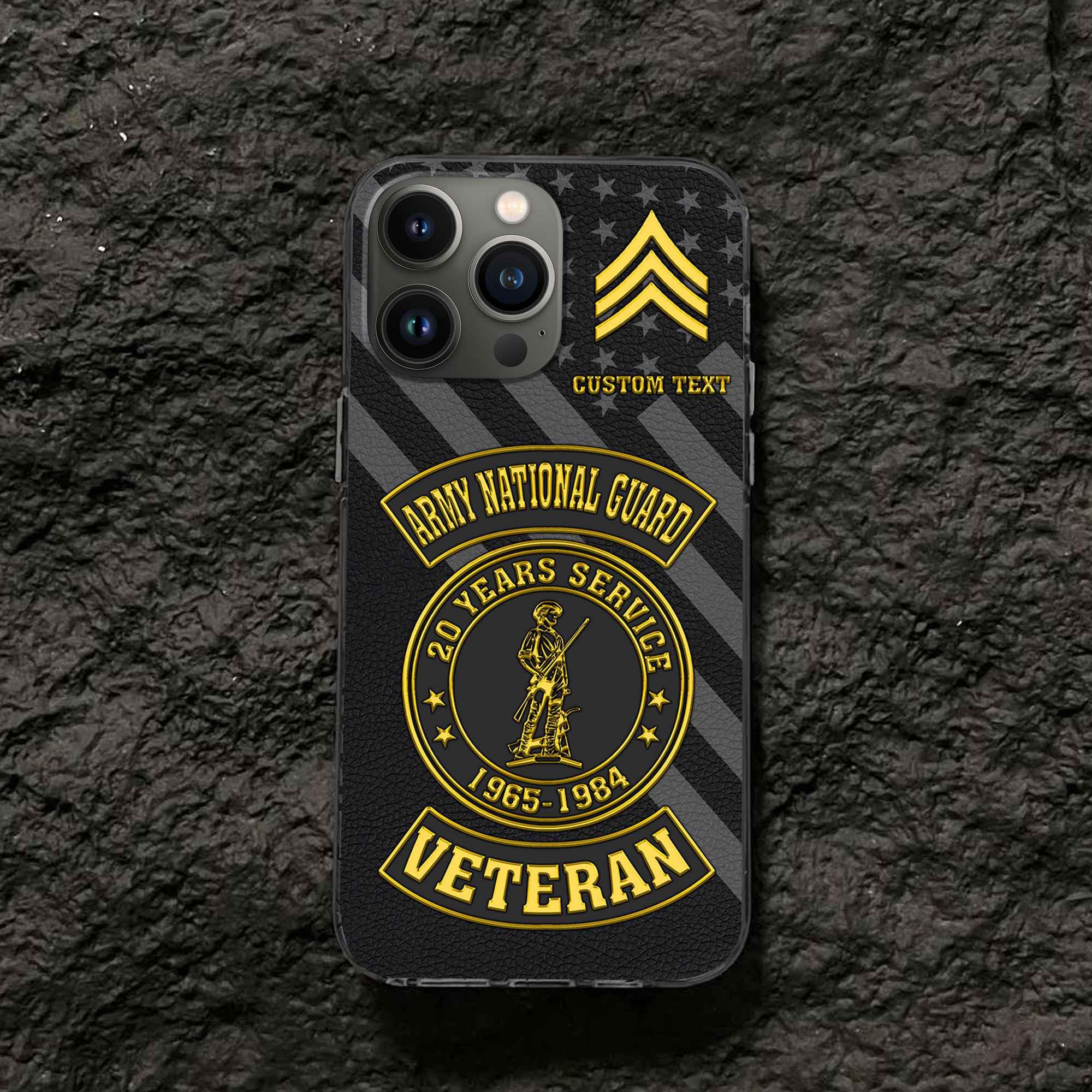 Premium US Army National Guard Phone Case VPVC505508, Custom Name, Rank, Year, Gifts For Army National Guard Veteran, Best Gifts On Father's Day, Armed Forces Day, Independence Day, Veterans Day.