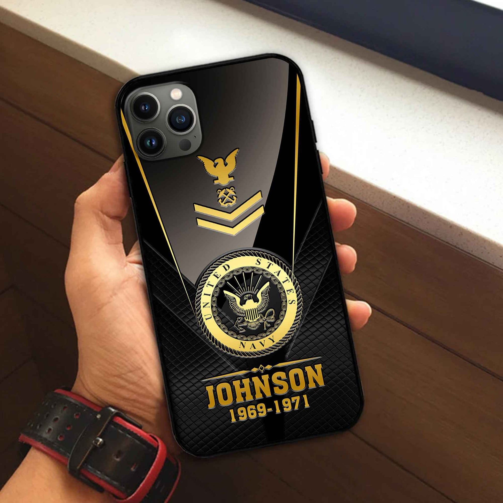 Premium Custom US Navy Phone Case VPVC505602, Gifts For Navy Veteran, Gifts For Dad, For Husband, Best Gifts On Father's Day, Armed Forces Day, Independence Day, Veterans Day.