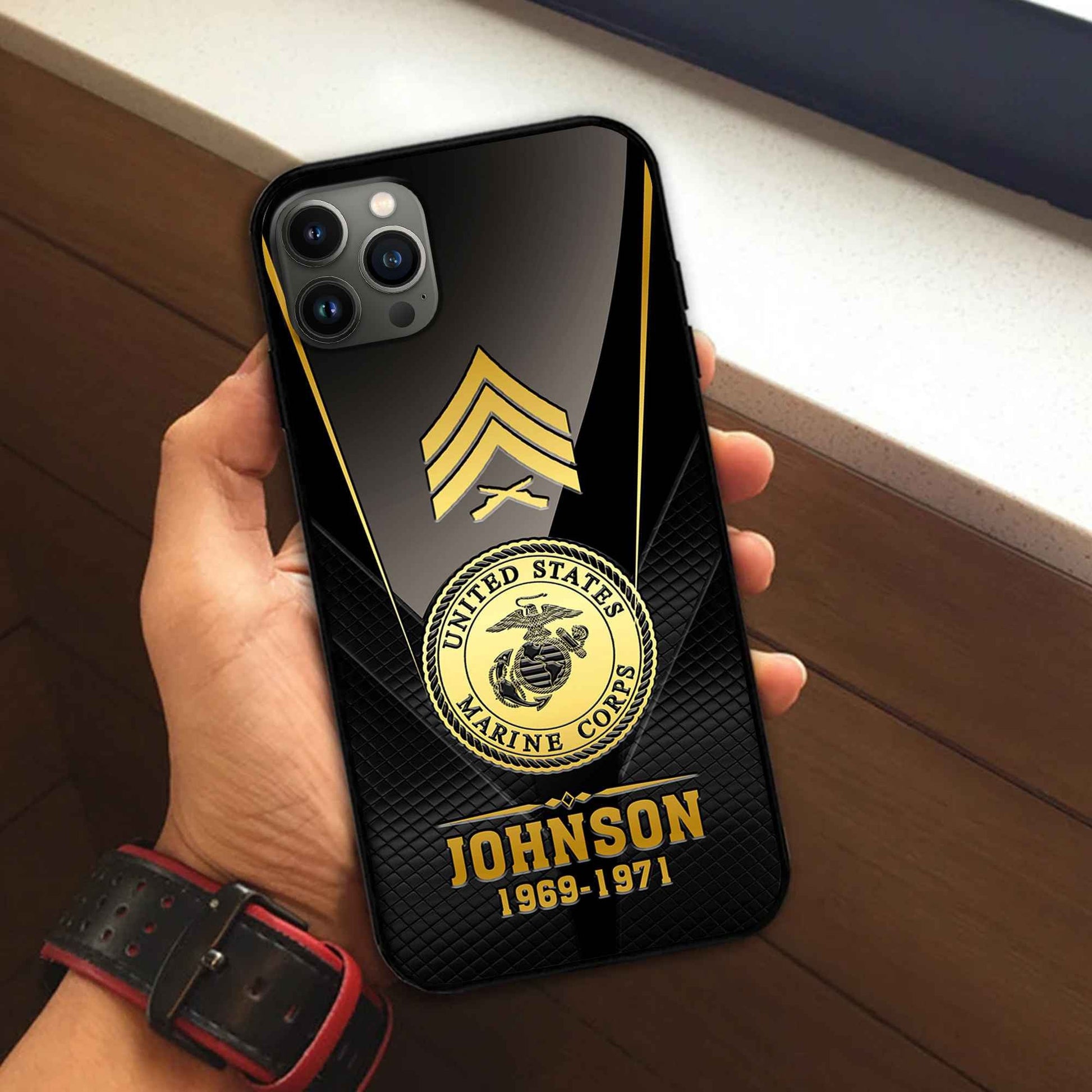Premium Custom USMC Phone Case VPVC505603, Gifts For Marine Veteran, Gifts For Dad, For Husband, Best Gifts On Father's Day, Armed Forces Day, Independence Day, Veterans Day.