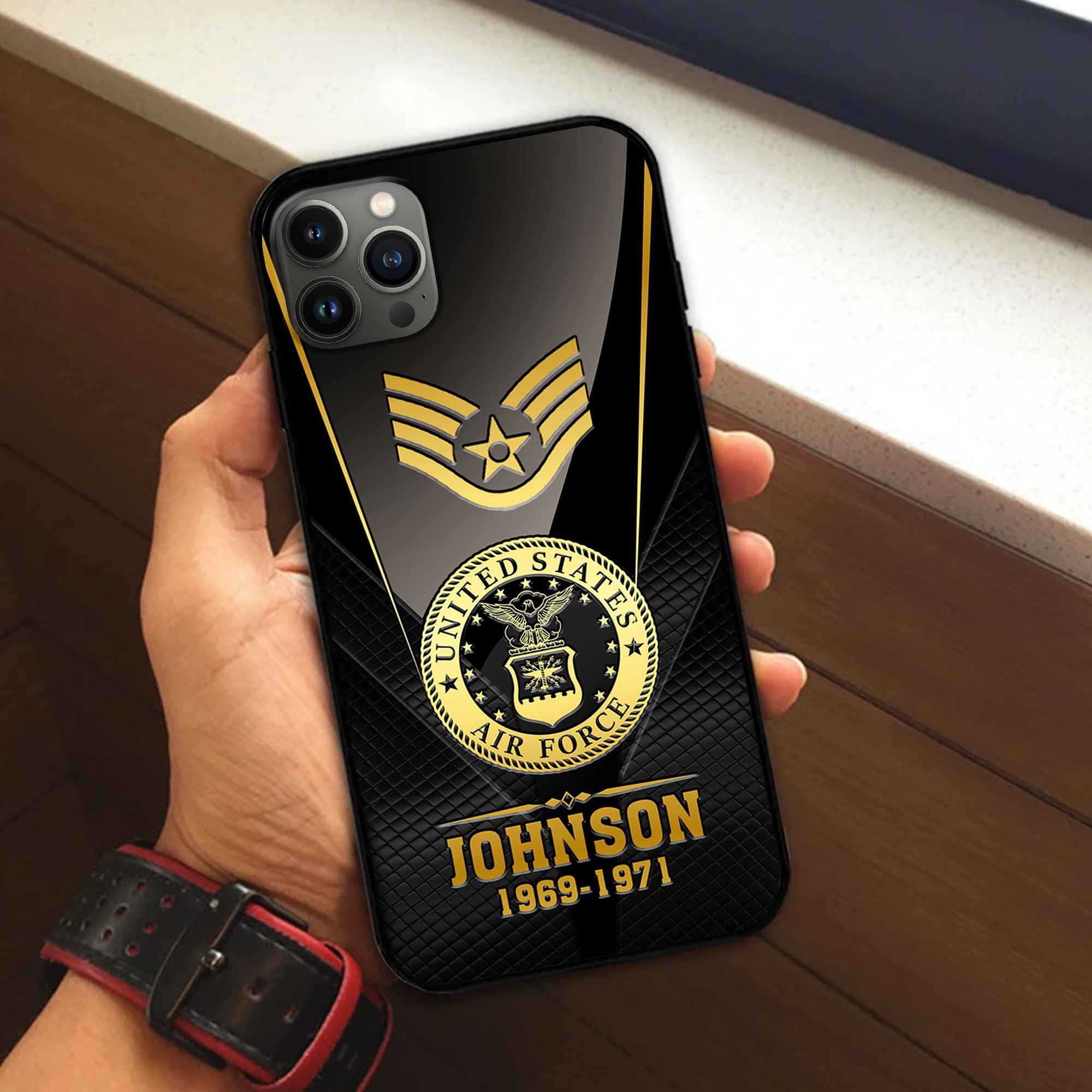 Premium Custom USAF Phone Case VPVC505604, Gifts For Air Force Veteran, Gifts For Dad, For Husband, Best Gifts On Father's Day, Armed Forces Day, Independence Day, Veterans Day.