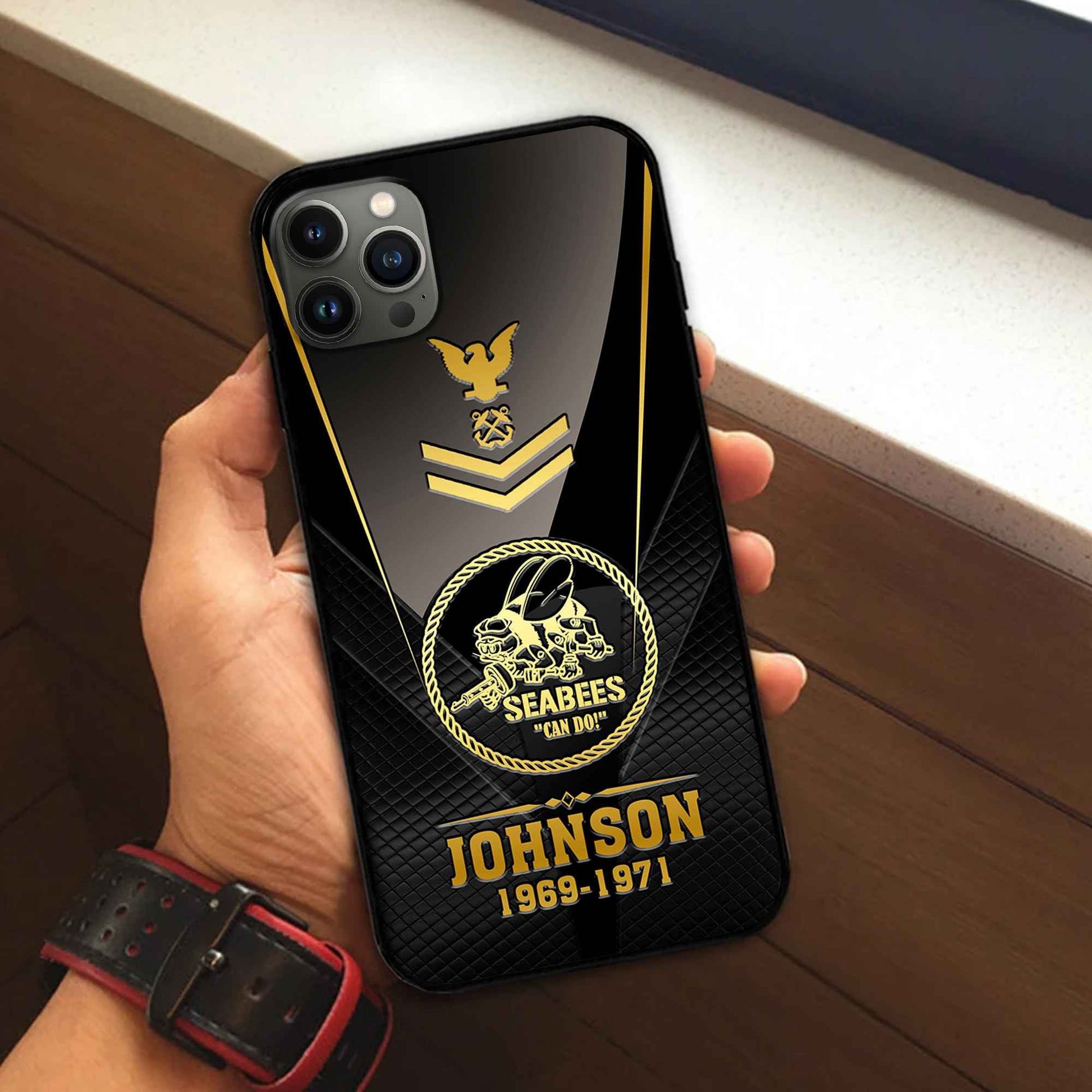 Premium Custom US Seabees Phone Case VPVC505609, Gifts For Seabees Veteran, Gifts For Dad, For Husband, Best Gifts On Father's Day, Armed Forces Day, Independence Day, Veterans Day.