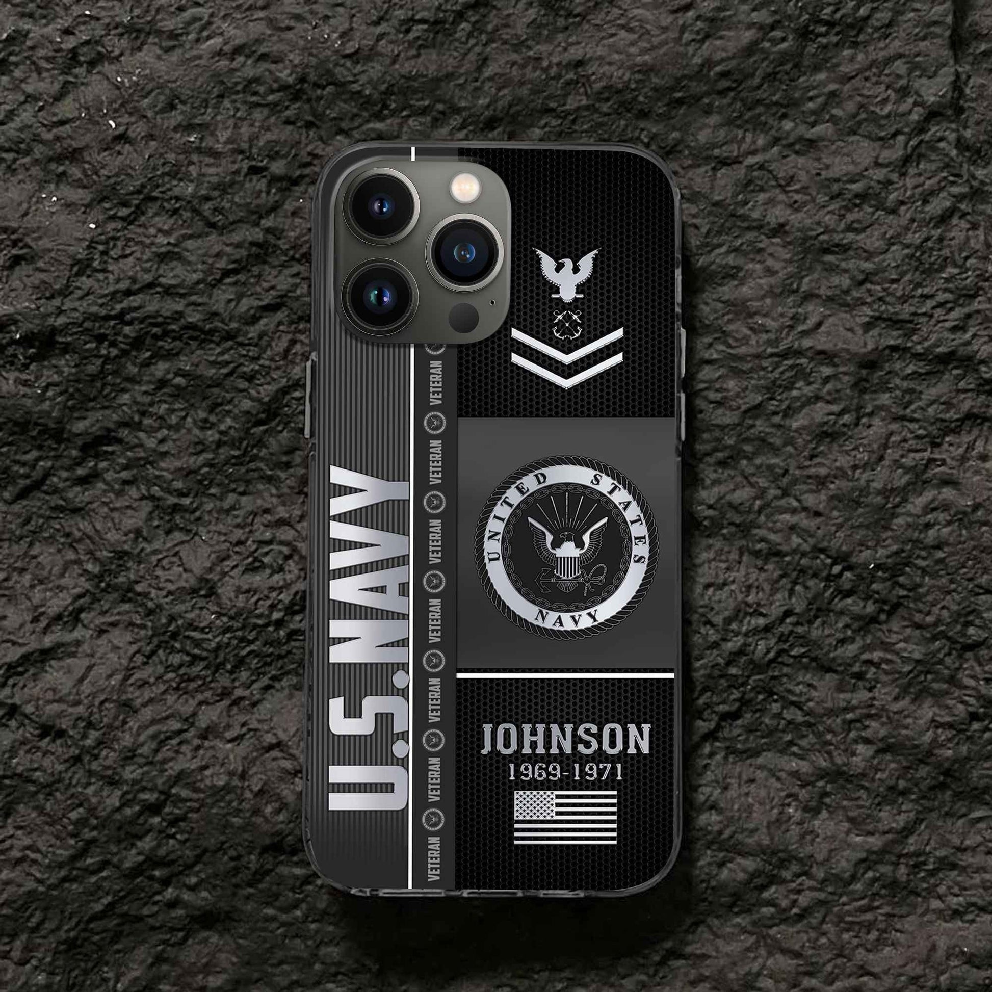 Unique Custom Name, Rank, Year US Navy Phone Case VPVC505702, Gifts For Navy Veteran, Gifts For Dad, For Husband, Best Gifts On Father's Day, Independence Day, Veterans Day.