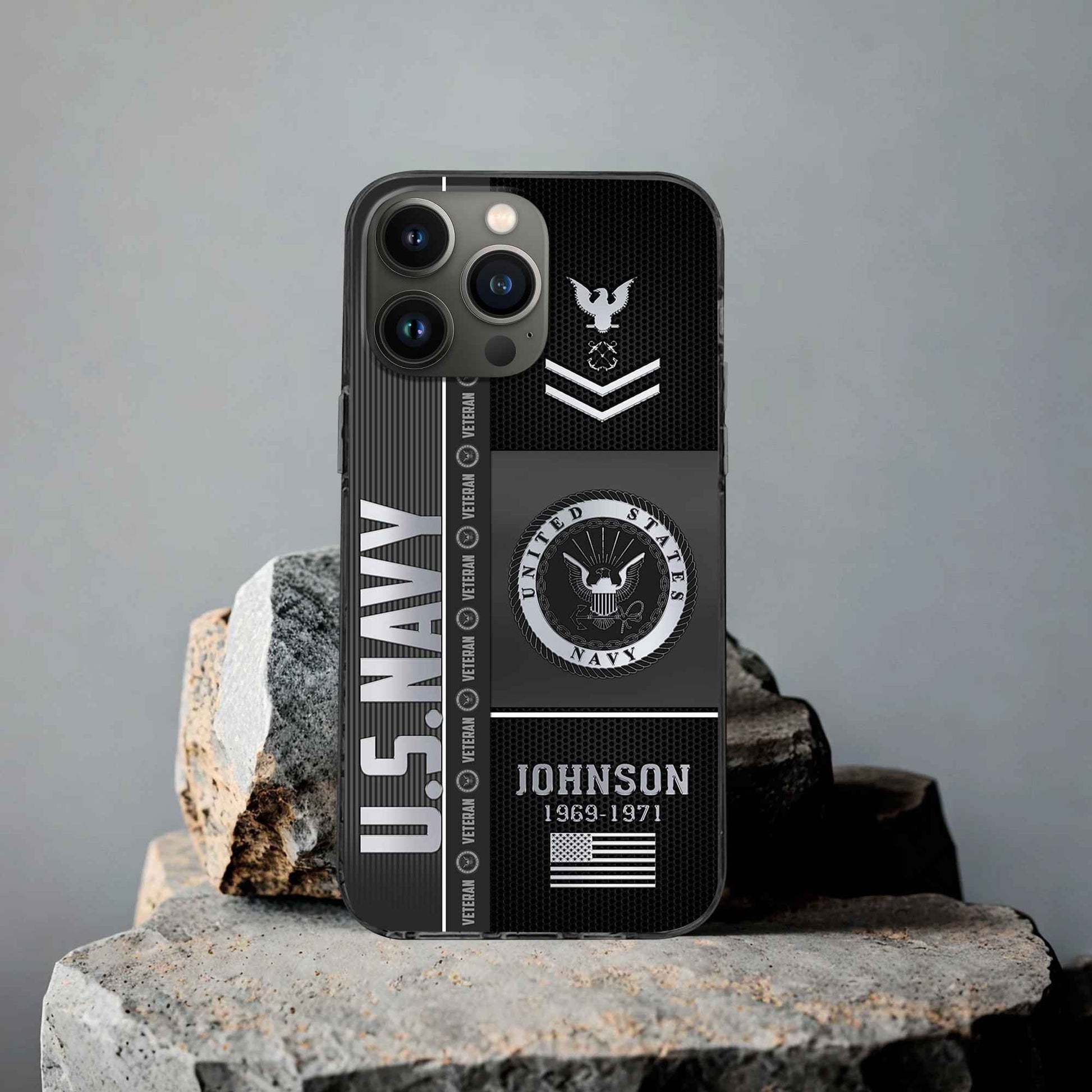Unique Custom Name, Rank, Year US Navy Phone Case VPVC505702, Gifts For Navy Veteran, Gifts For Dad, For Husband, Best Gifts On Father's Day, Independence Day, Veterans Day.