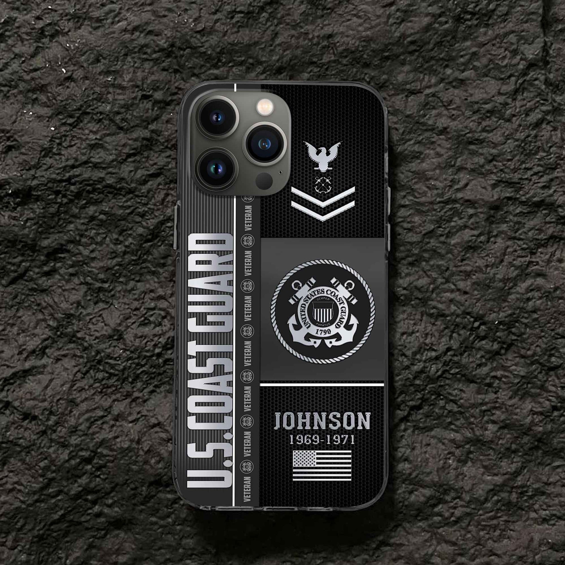 Unique Custom Name, Rank, Year USCG Phone Case VPVC505705, Gifts For Coast Guard Veteran, Gifts For Dad, For Husband, Best Gifts On Father's Day, Independence Day, Veterans Day.