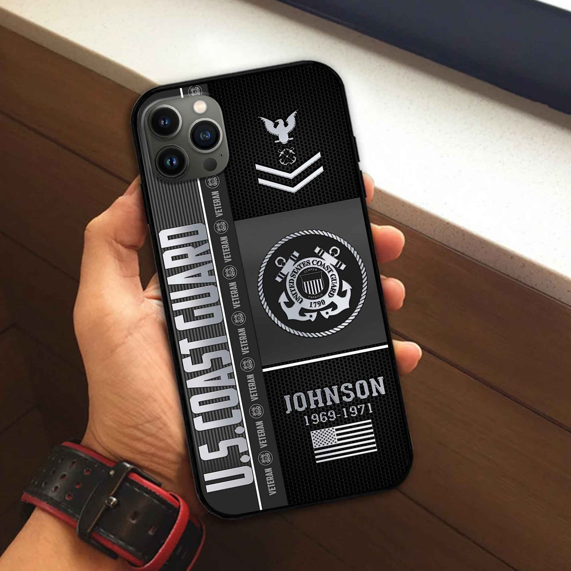 Unique Custom Name, Rank, Year USCG Phone Case VPVC505705, Gifts For Coast Guard Veteran, Gifts For Dad, For Husband, Best Gifts On Father's Day, Independence Day, Veterans Day.