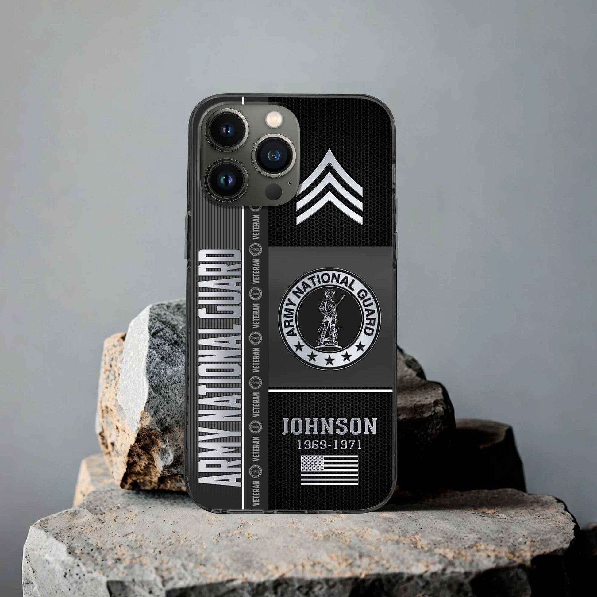 Unique Custom Name, Rank, Year, US Army National Guard Phone Case VPVC505708, Gifts For Army National Guard Veteran, Gifts For Dad, For Husband, Best Gifts On Father's Day, Independence Day, Veterans Day.