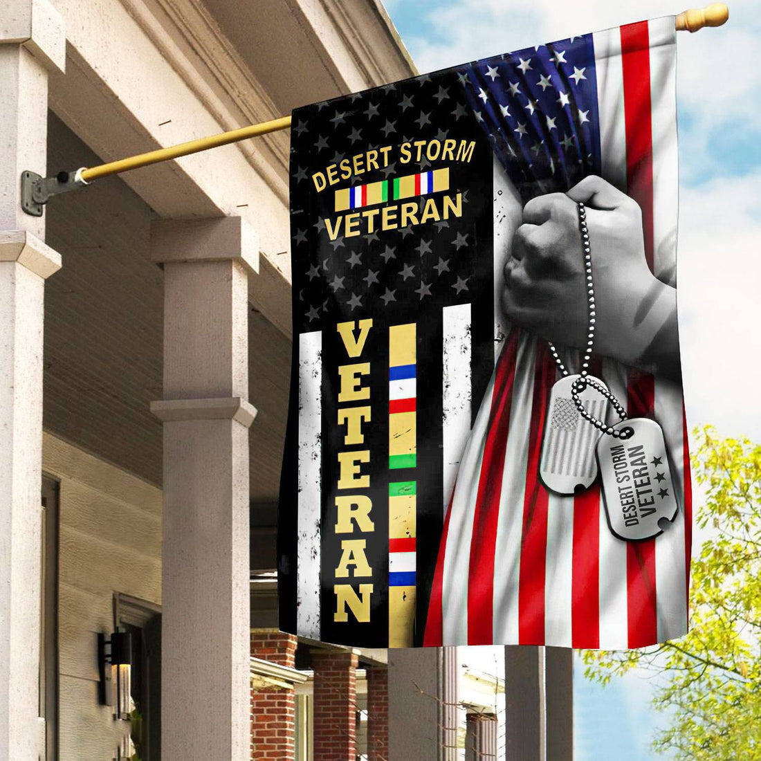 Premium US Desert Storm Veteran Flag VPVC106501, Gift For Desert Storm Veteran, American Flag, Patriotic Flag, Garden Flag, House Flag