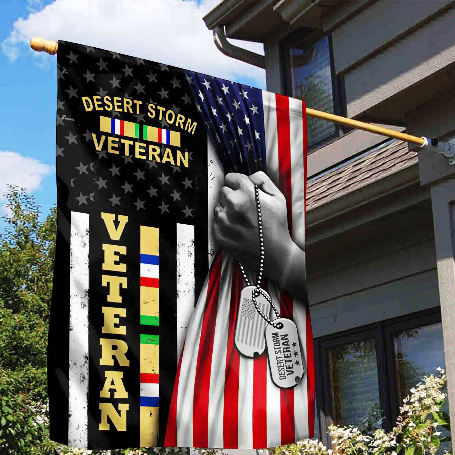 Premium US Desert Storm Veteran Flag VPVC106501, Gift For Desert Storm Veteran, American Flag, Patriotic Flag, Garden Flag, House Flag