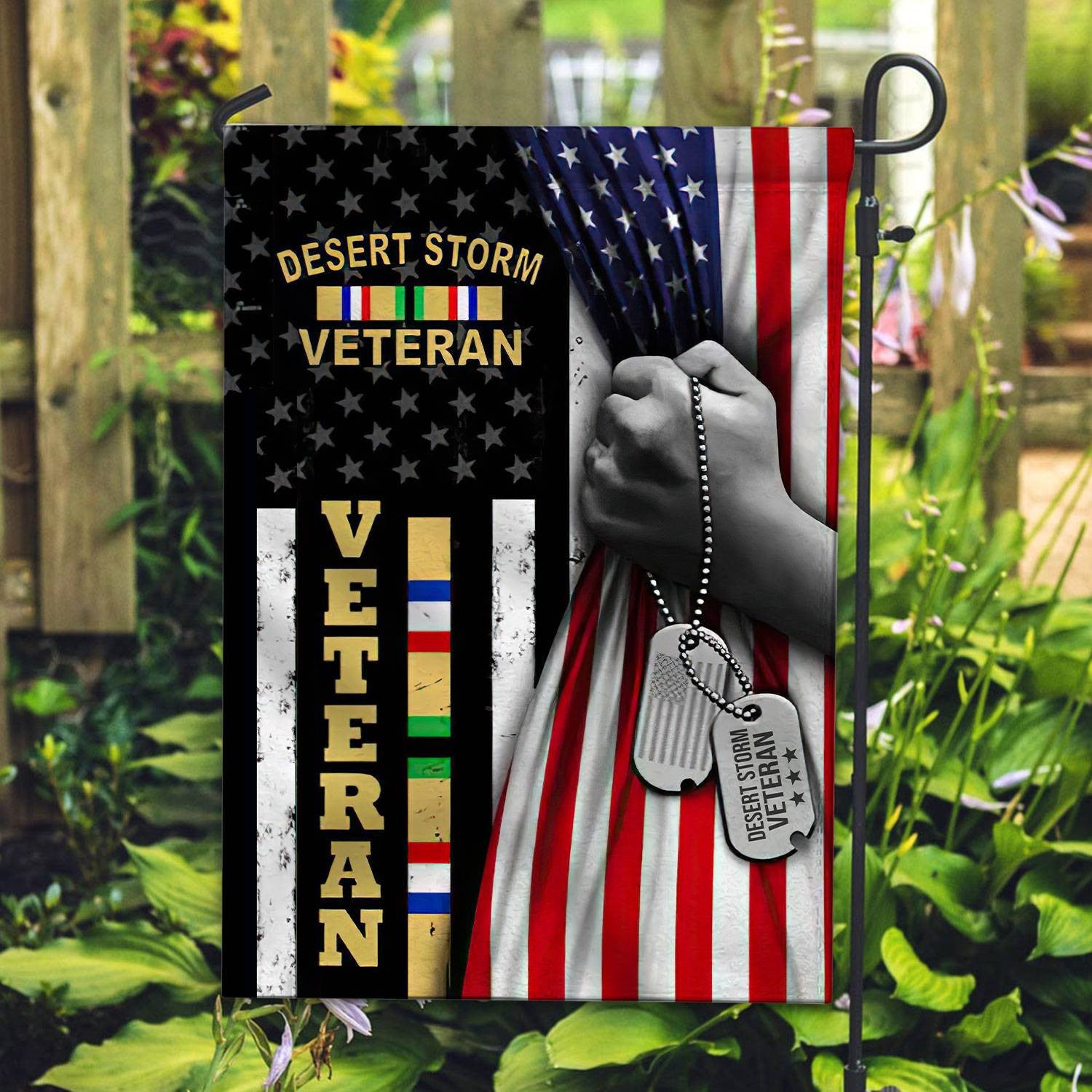 Premium US Desert Storm Veteran Flag VPVC106501, Gift For Desert Storm Veteran, American Flag, Patriotic Flag, Garden Flag, House Flag