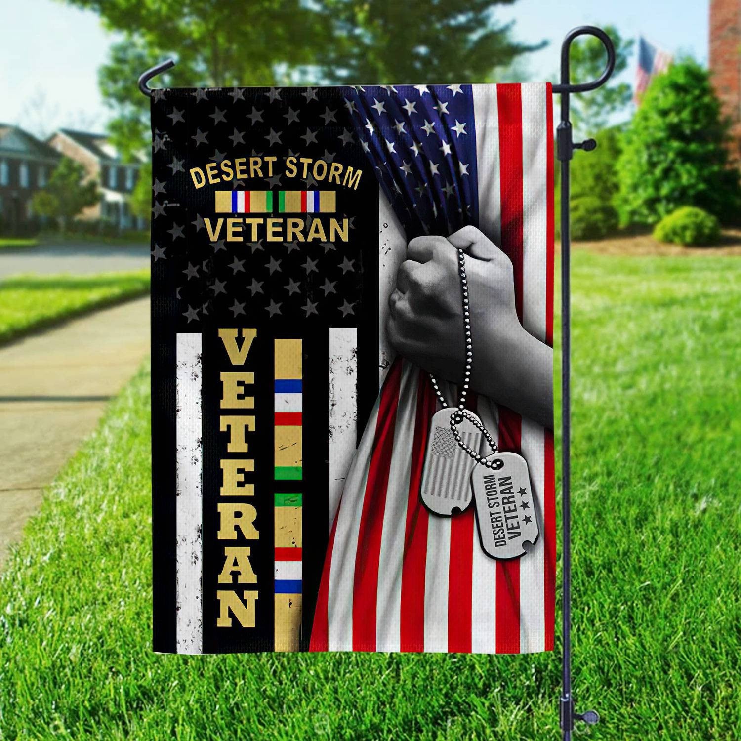 Premium US Desert Storm Veteran Flag VPVC106501, Gift For Desert Storm Veteran, American Flag, Patriotic Flag, Garden Flag, House Flag