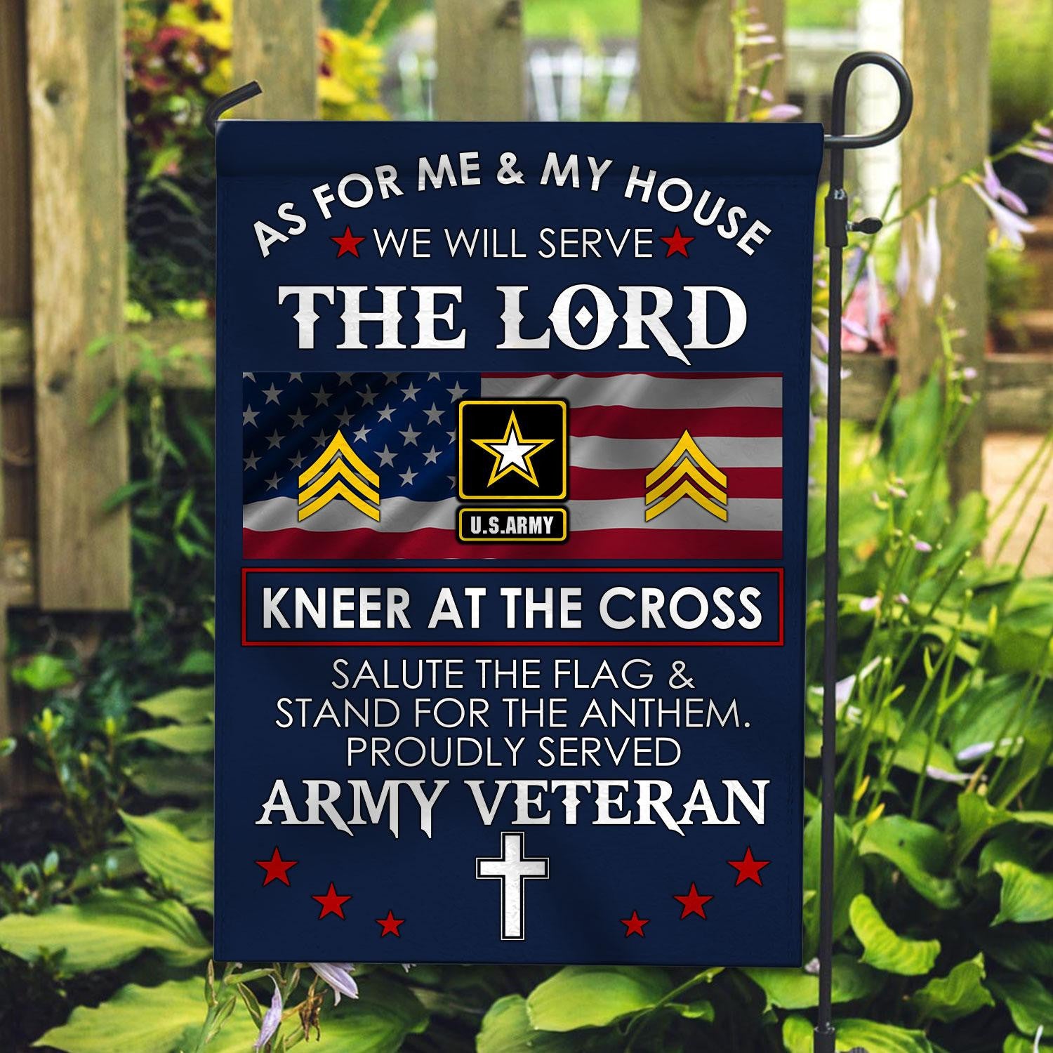 Premium Custom US Army Flag VPVC110001, Gift For Army Veteran, American Flag, Patriotic Flag, Garden Flag, House Flag, Best Gifts On Father's Day, Independence Day, Veterans Day.