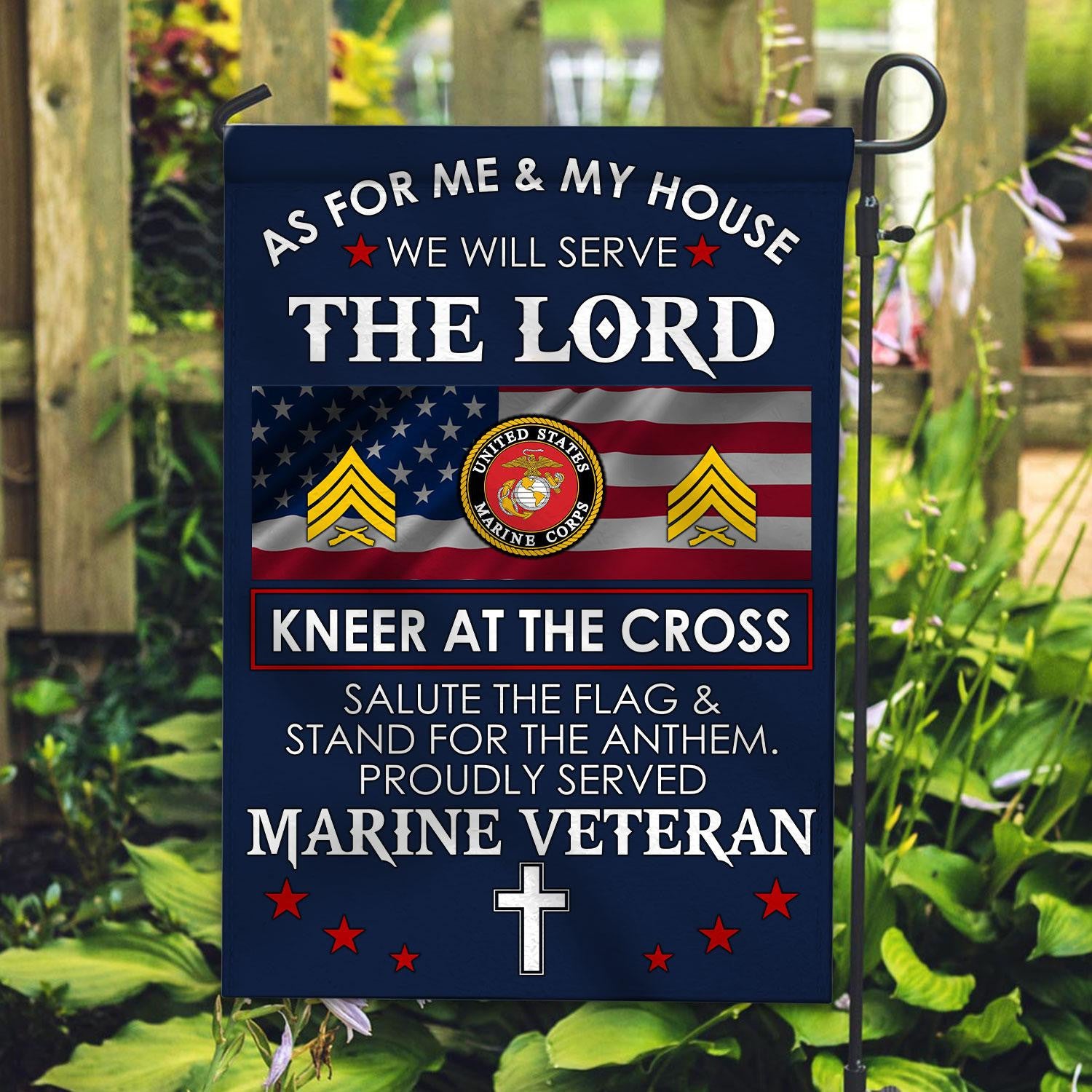 Premium Custom USMC Flag VPVC110003, Gift For Marine Veteran, American Flag, Patriotic Flag, Garden Flag, House Flag, Best Gifts On Father's Day, Independence Day, Veterans Day.