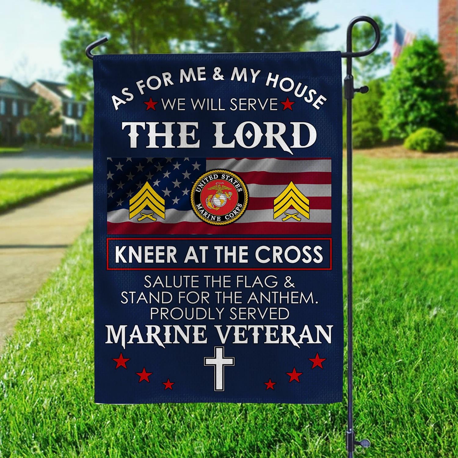 Premium Custom USMC Flag VPVC110003, Gift For Marine Veteran, American Flag, Patriotic Flag, Garden Flag, House Flag, Best Gifts On Father's Day, Independence Day, Veterans Day.