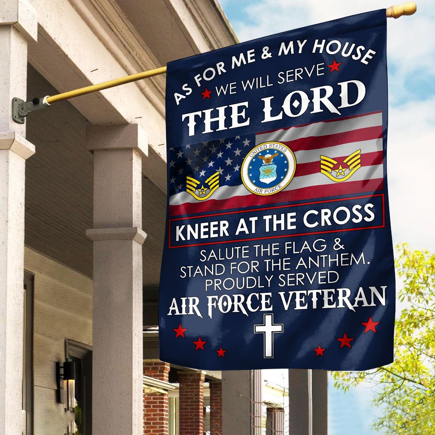 Premium Custom USAF Flag VPVC110004, Gift For Air Force Veteran, American Flag, Patriotic Flag, Garden Flag, House Flag, Best Gifts On Father's Day, Independence Day, Veterans Day.